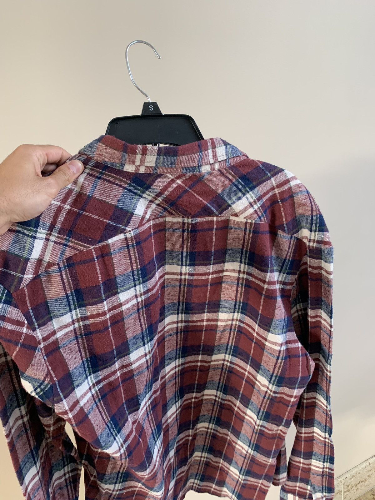 Faith Connexion Fit Check Shirt in Burgundy Size US XL / EU 56 / 4 - 13 Thumbnail