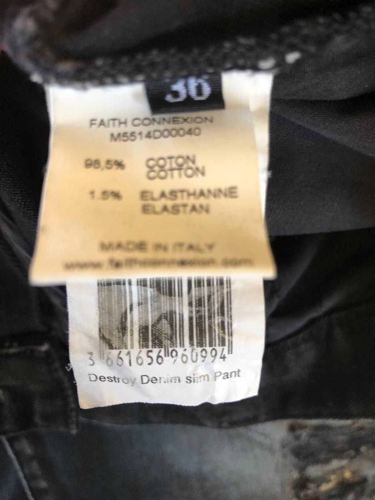 Faith Connexion Destroy Denim Slim Pant in Black Size US 36 / EU 52 - 4 Thumbnail