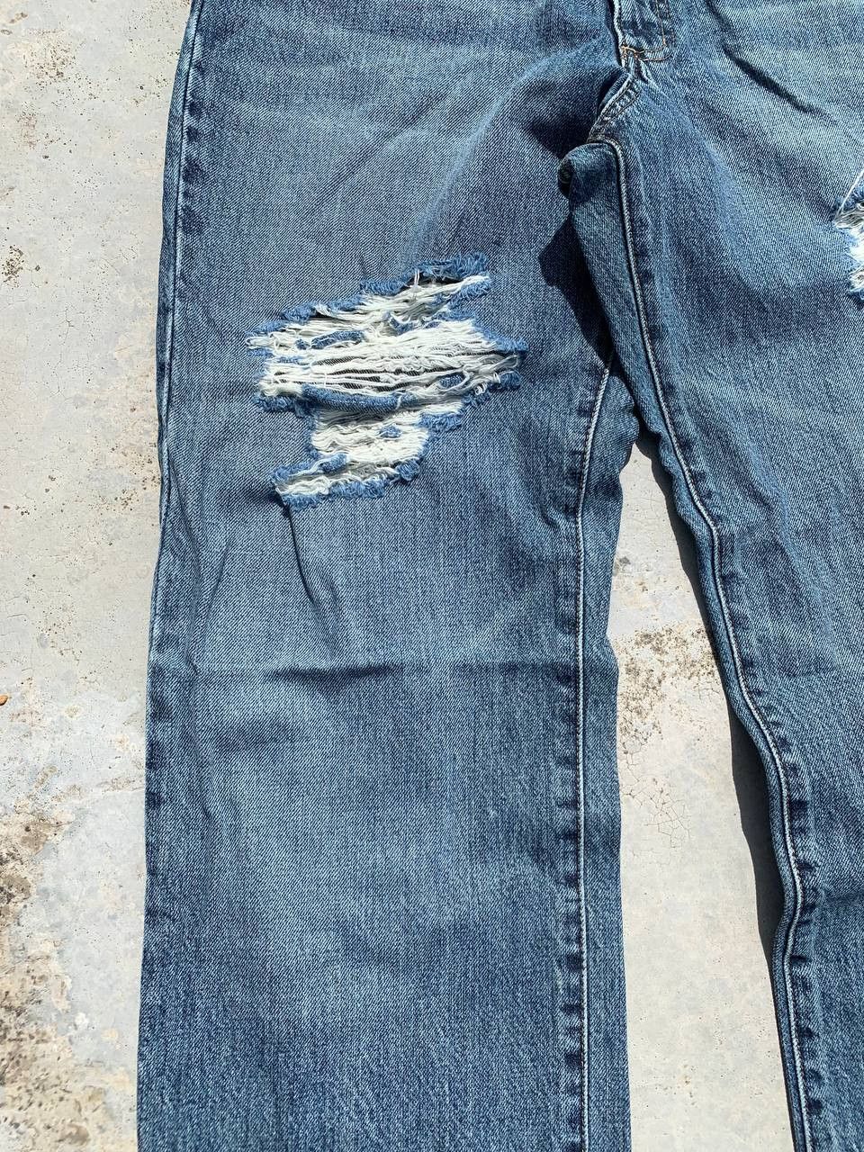 Japanese Brand Famock Distressed Denim Washed Jeans Size US 30 / EU 46 - 8 Thumbnail