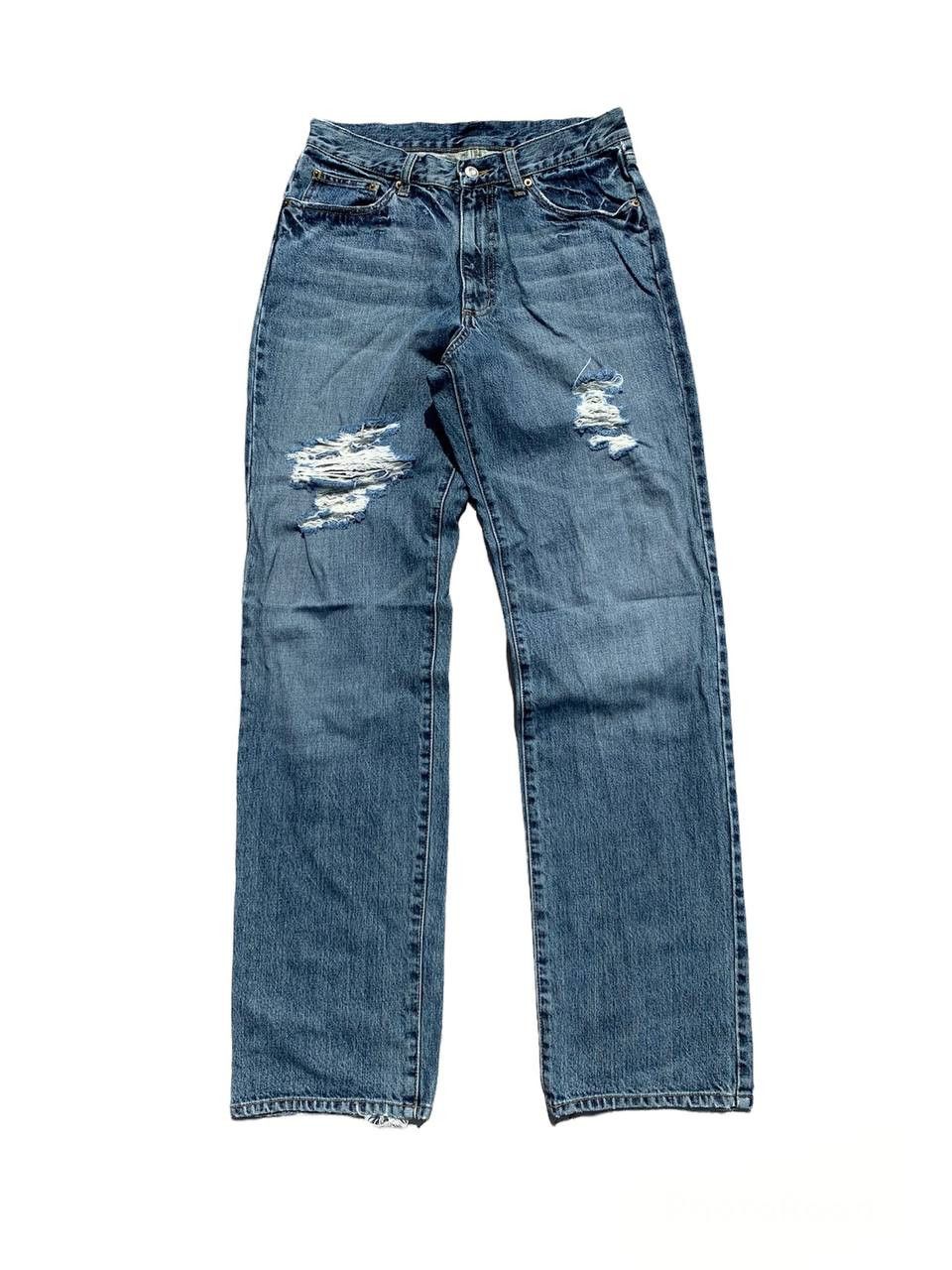 Japanese Brand Famock Distressed Denim Washed Jeans Size US 30 / EU 46 - 1 Thumbnail