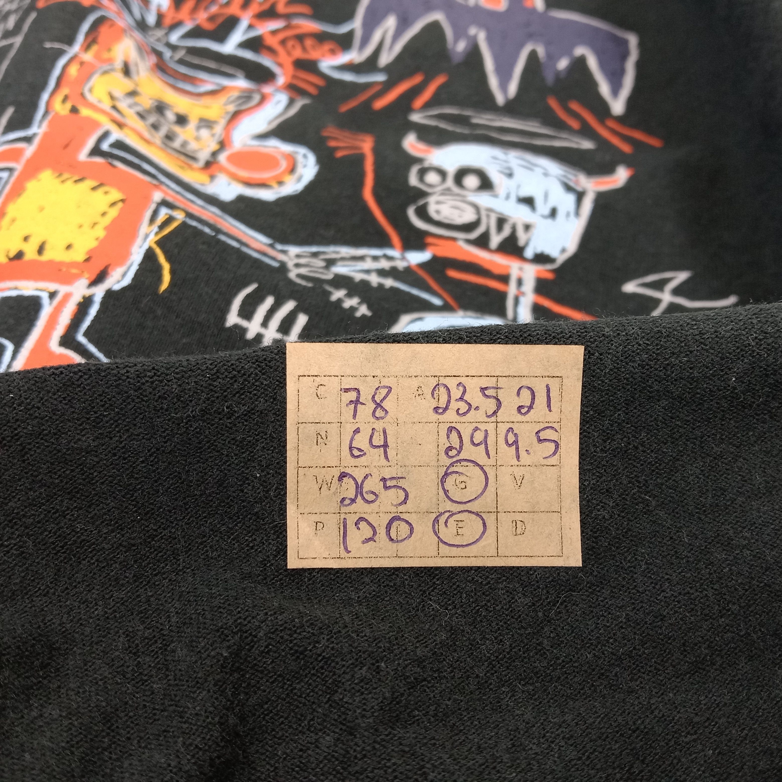 Japanese Brand × Jean-Michel Basquiat × Vintage Jean Michel Basquiat X Japanese Brand Tshirt Size US XL / EU 56 / 4 - 10 Thumbnail
