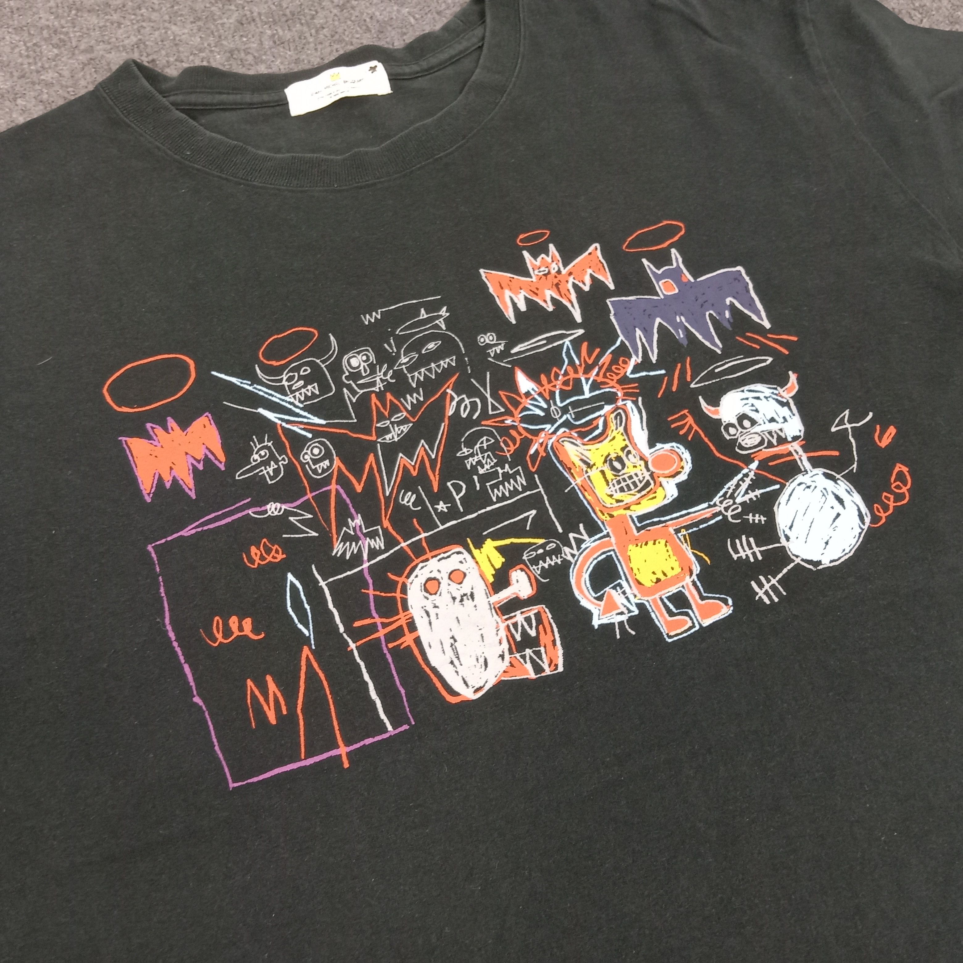 Japanese Brand × Jean-Michel Basquiat × Vintage Jean Michel Basquiat X Japanese Brand Tshirt Size US XL / EU 56 / 4 - 2 Thumbnail