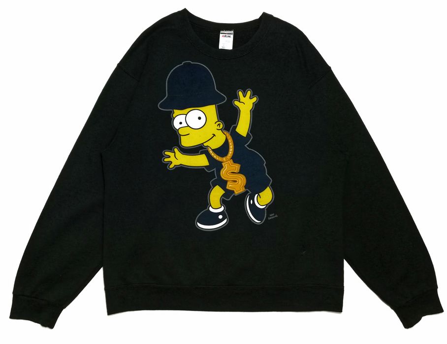 Comics 🔥vintage 90's Bart Simpsons Black Cartoons Sweatshirt🔥 