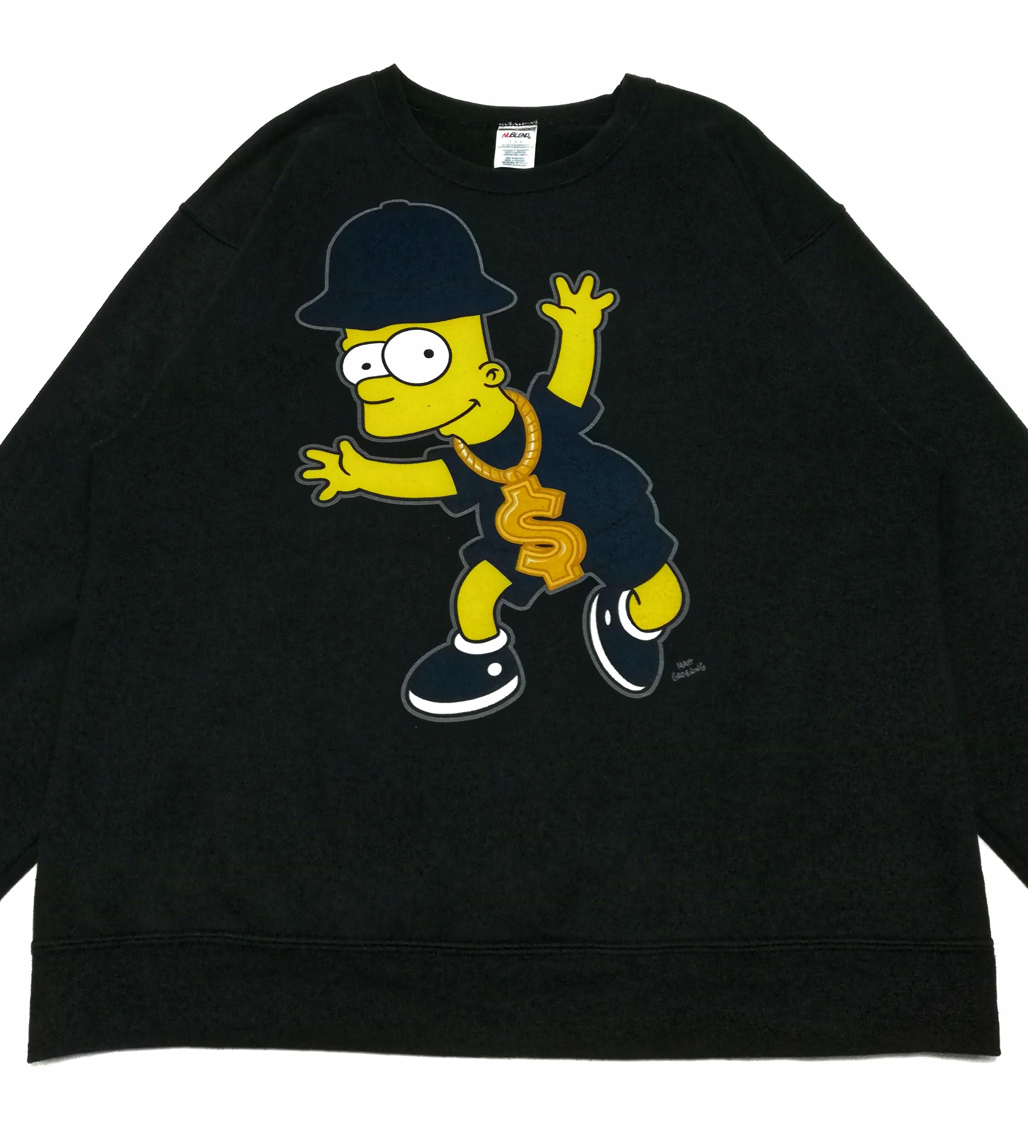 The Simpsons 🔥Vintage 90's Bart Simpsons Black Cartoons Sweatshirt🔥 Size US L / EU 52-54 / 3 - 2 Thumbnail
