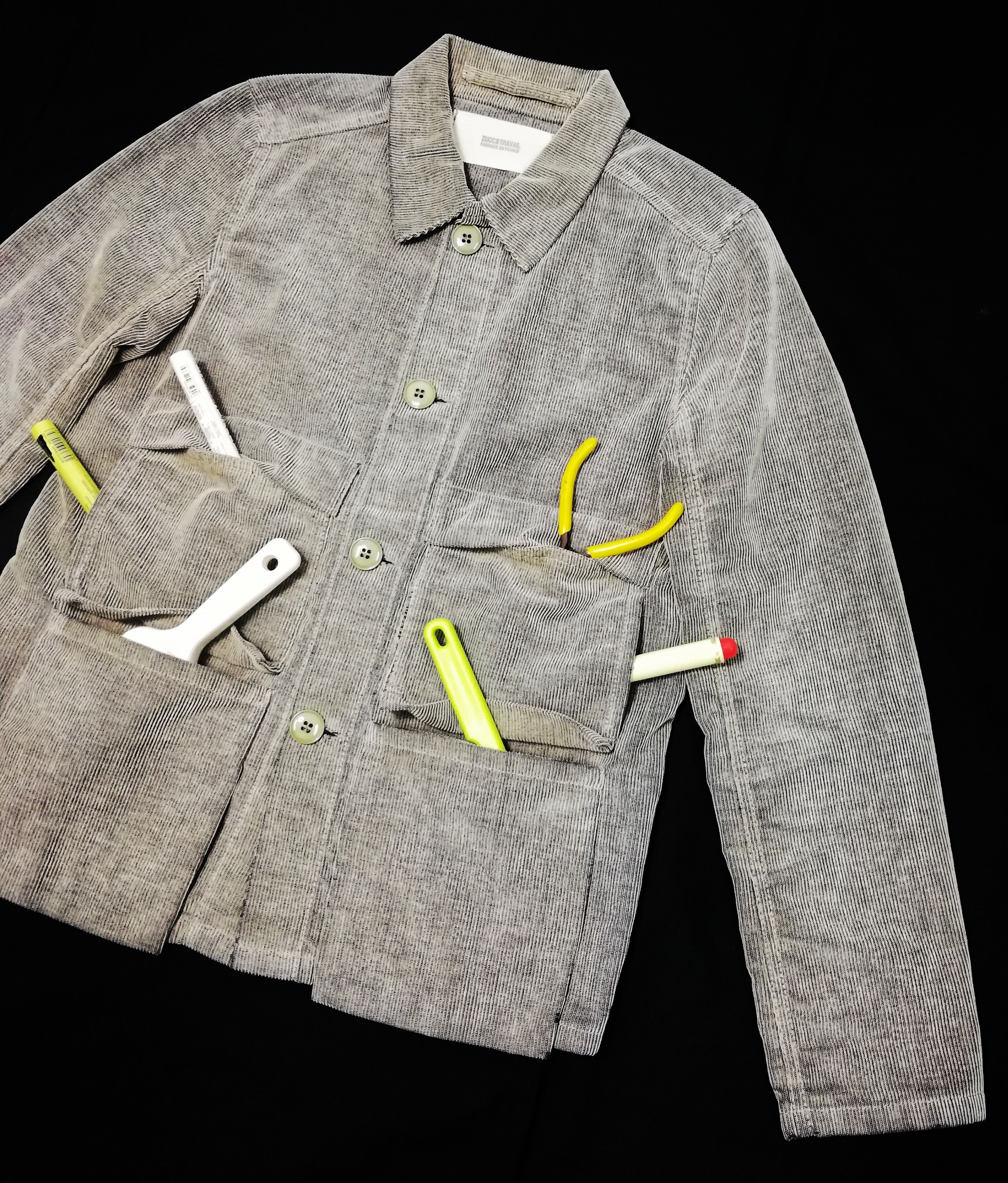 CABANE de ZUCCa × Designer 🔥Zucca Travail Fabfuque En France Cargo Pocket Corduroy🔥 Size US XS / EU 42 / 0 - 4 Thumbnail
