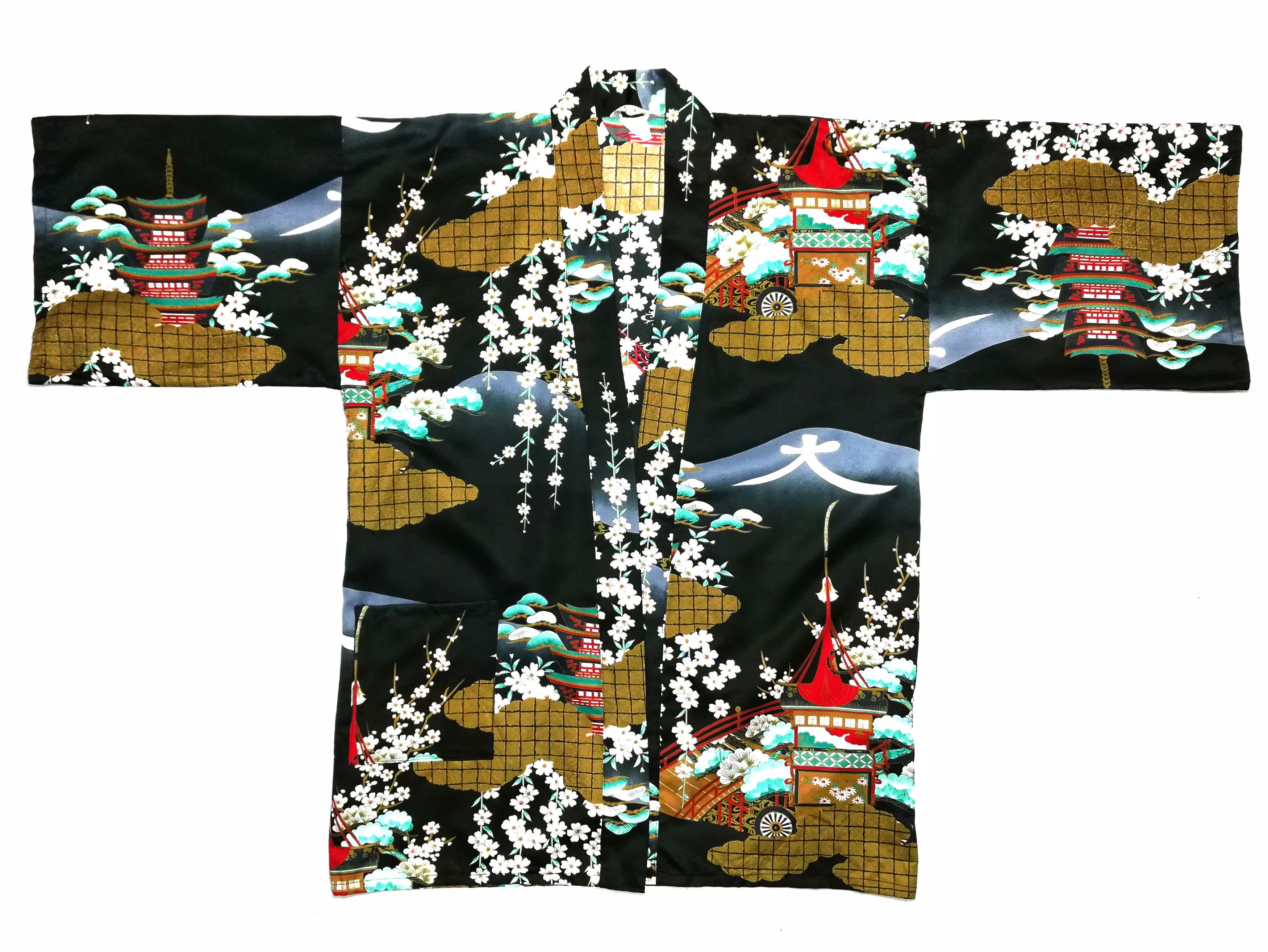 Art Comes First × Japanese Brand 🔥Maruky Polyester Japanese kimono Boho Robe Classic🔥 Size US L / EU 52-54 / 3 - 4 Thumbnail