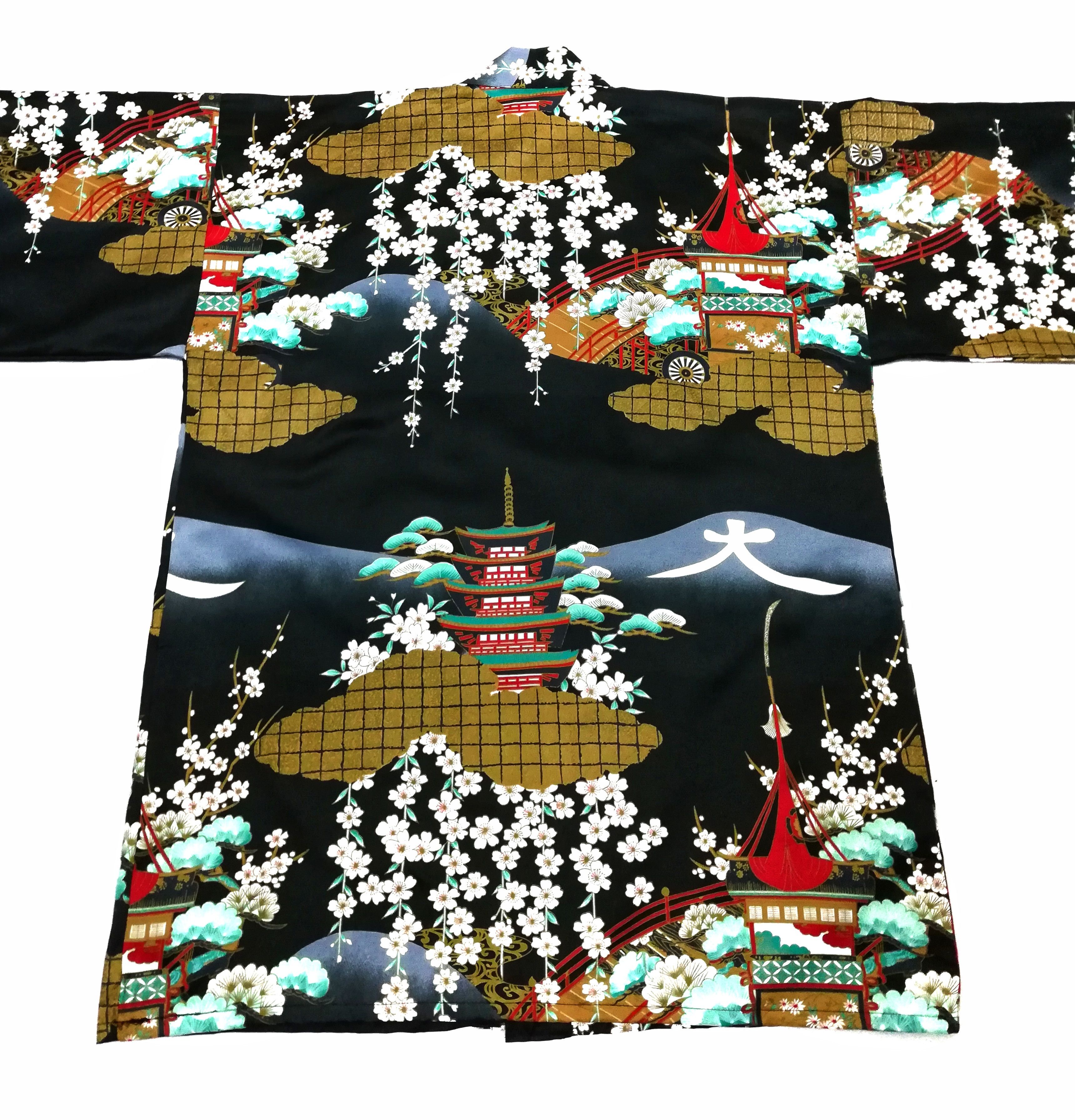Art Comes First × Japanese Brand 🔥Maruky Polyester Japanese kimono Boho Robe Classic🔥 Size US L / EU 52-54 / 3 - 11 Thumbnail