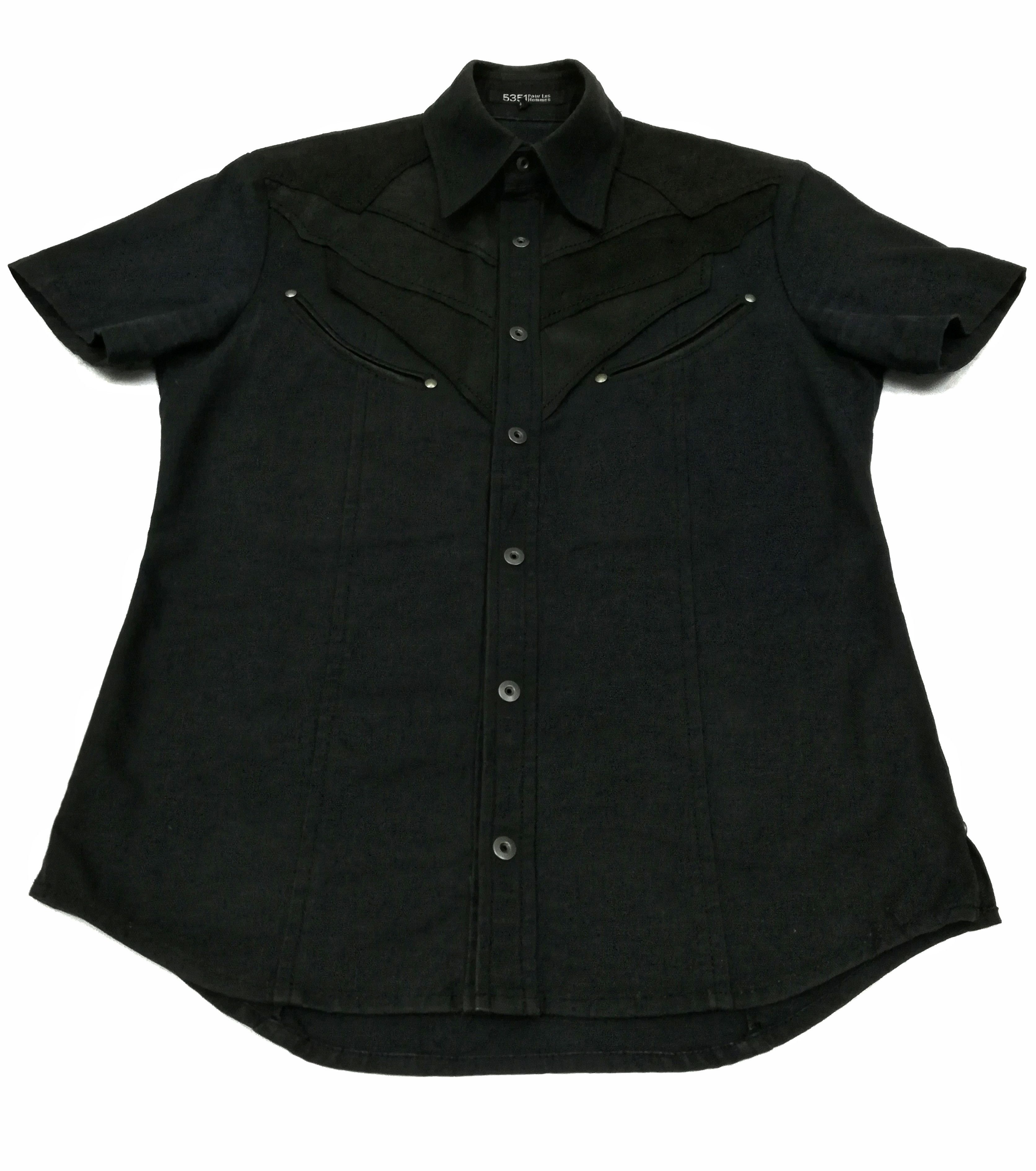 5351 POUR LES HOMMES × Japanese Brand 🔥Designer 5351 Pour Les Hommes Shirts Button Up Cotton🔥 Size US XS / EU 42 / 0 - 2 Thumbnail