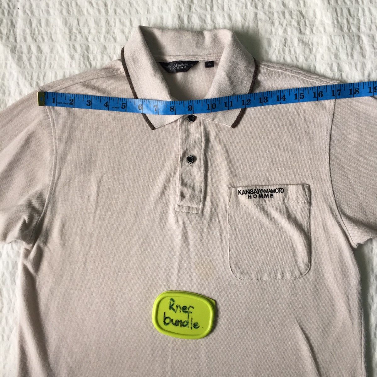 Japanese Brand Kansai Yamamoto homme collar tshirt Size US M / EU 48-50 / 2 - 10 Thumbnail