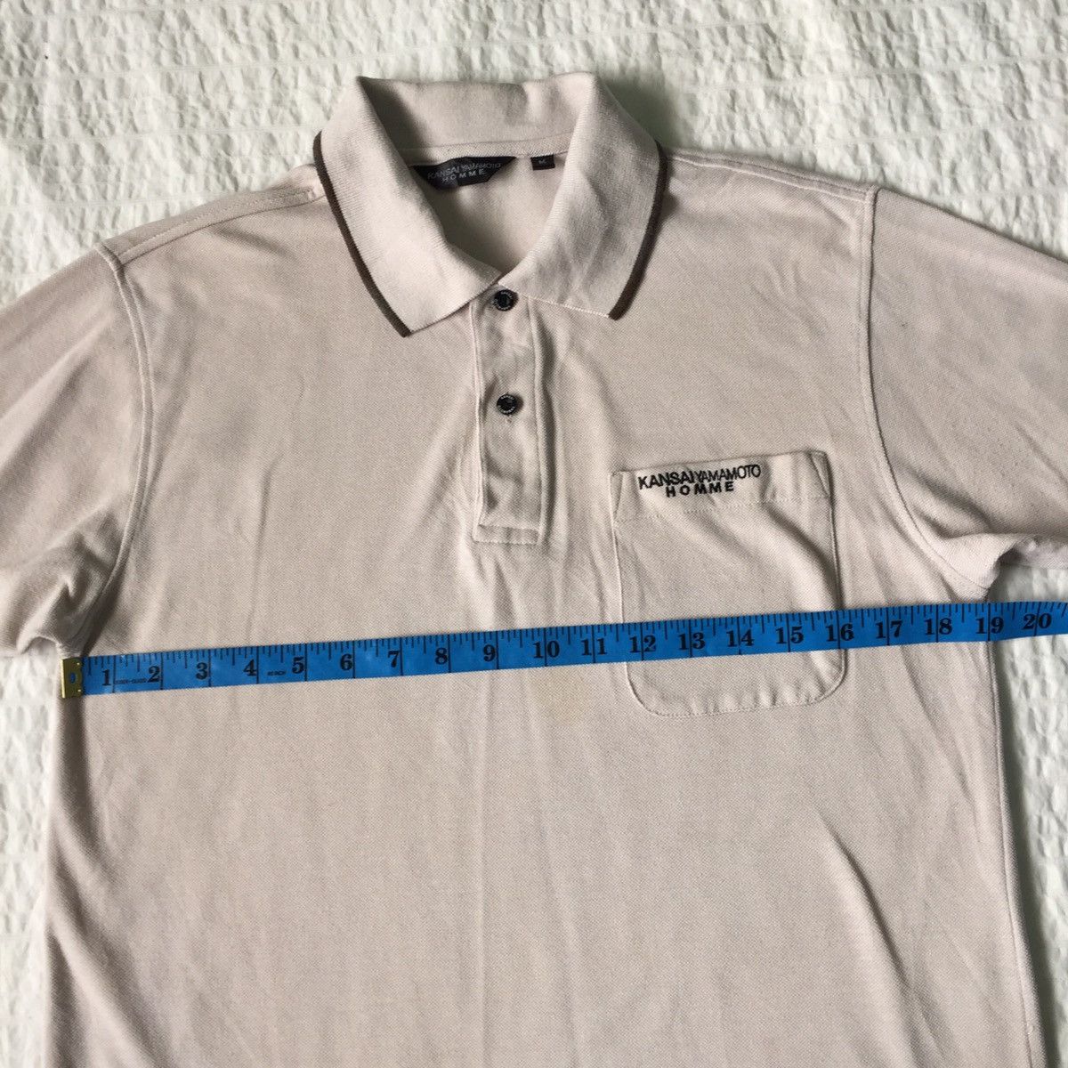 Japanese Brand Kansai Yamamoto homme collar tshirt Size US M / EU 48-50 / 2 - 11 Thumbnail