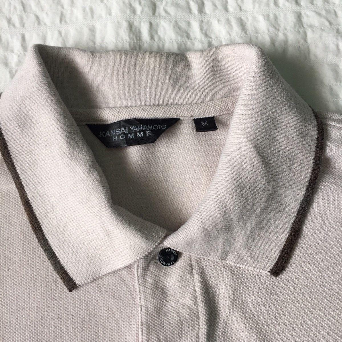Japanese Brand Kansai Yamamoto homme collar tshirt Size US M / EU 48-50 / 2 - 12 Thumbnail