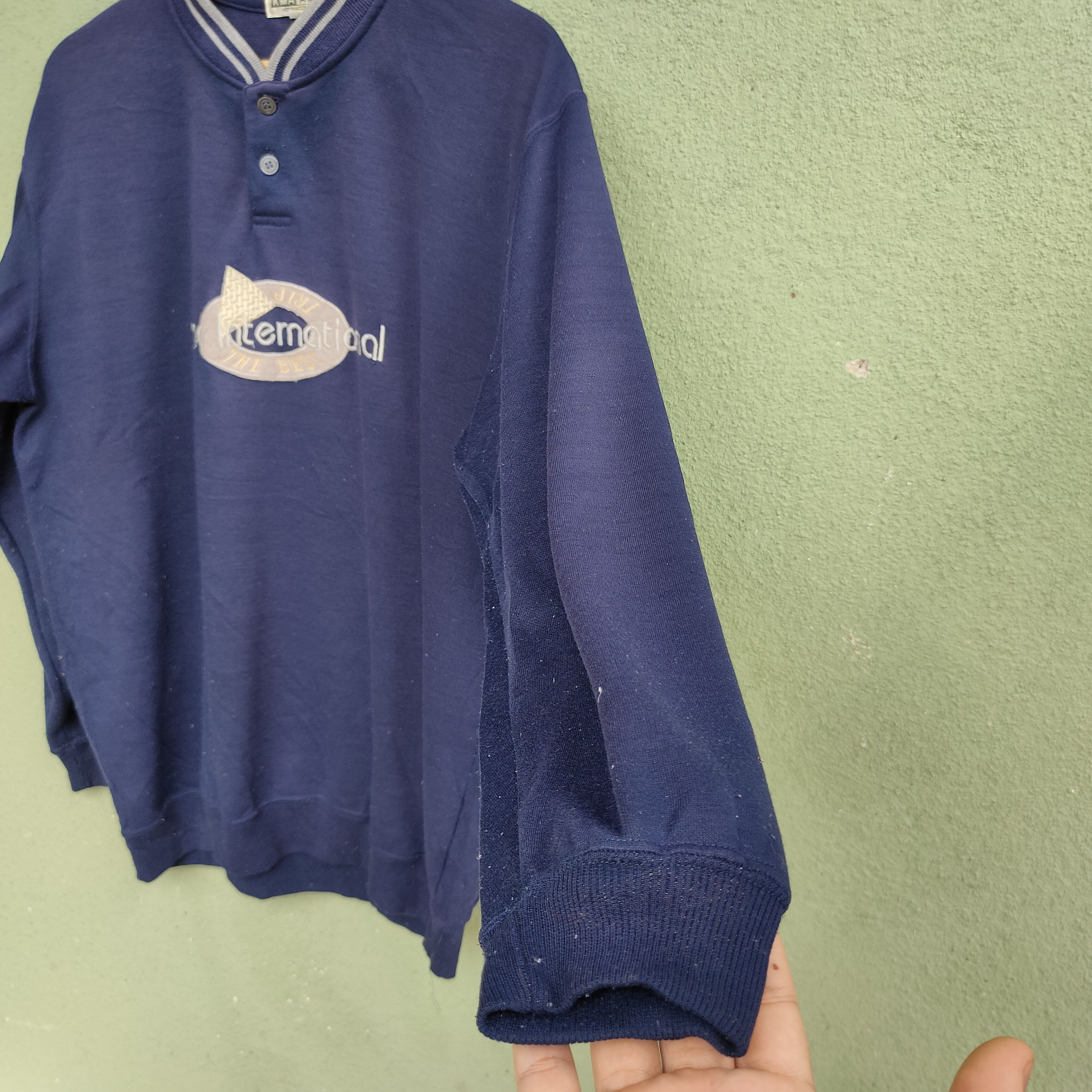 Designer Vintaga Kma International Embroidery Logo Sweatshirt Jumper Size US M / EU 48-50 / 2 - 5 Thumbnail