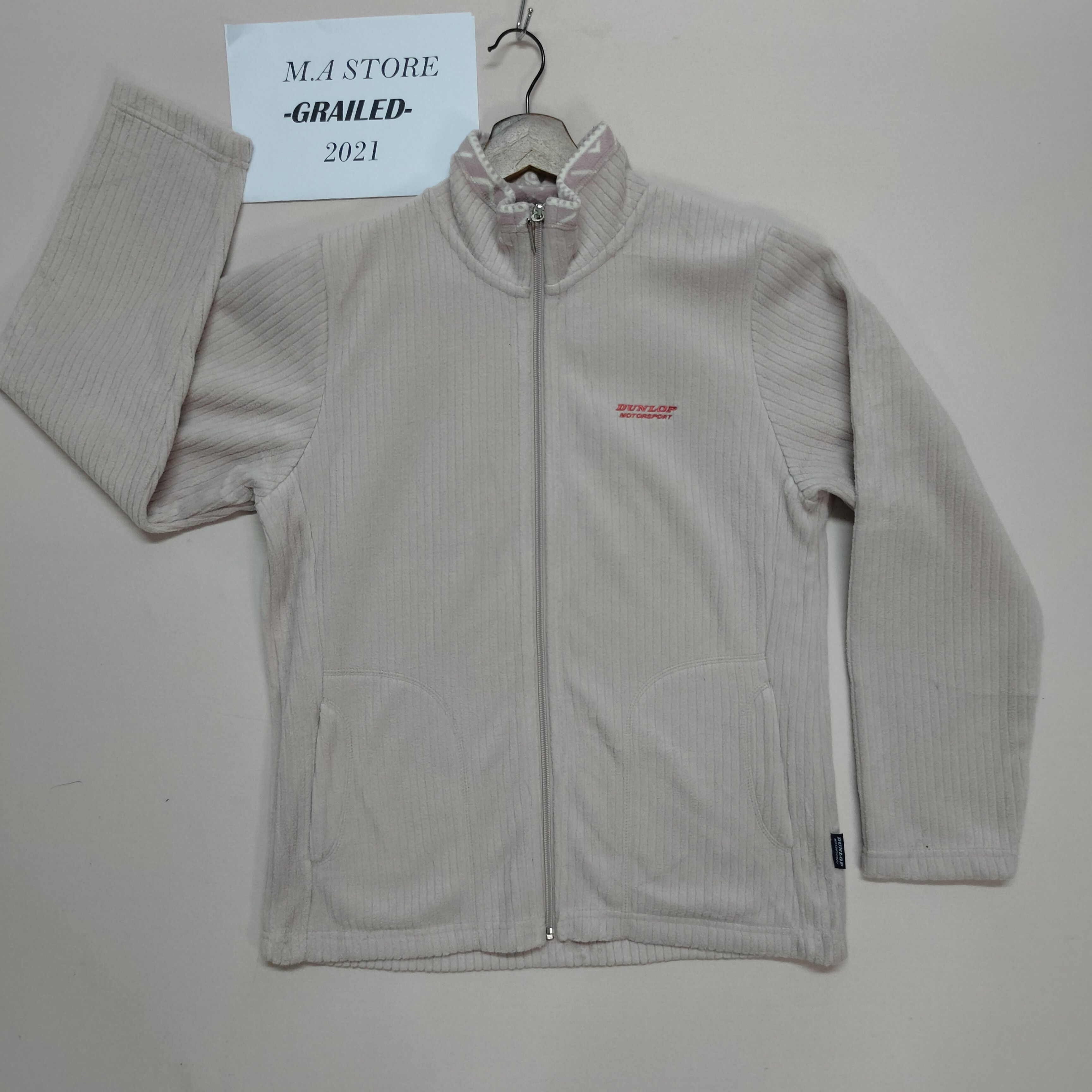 Dunlop VINTAGE DUNLOP MOTORSPORT ZIPPER UPS NICE DESIGN SWEATER Size US L / EU 52-54 / 3 - 2 Thumbnail