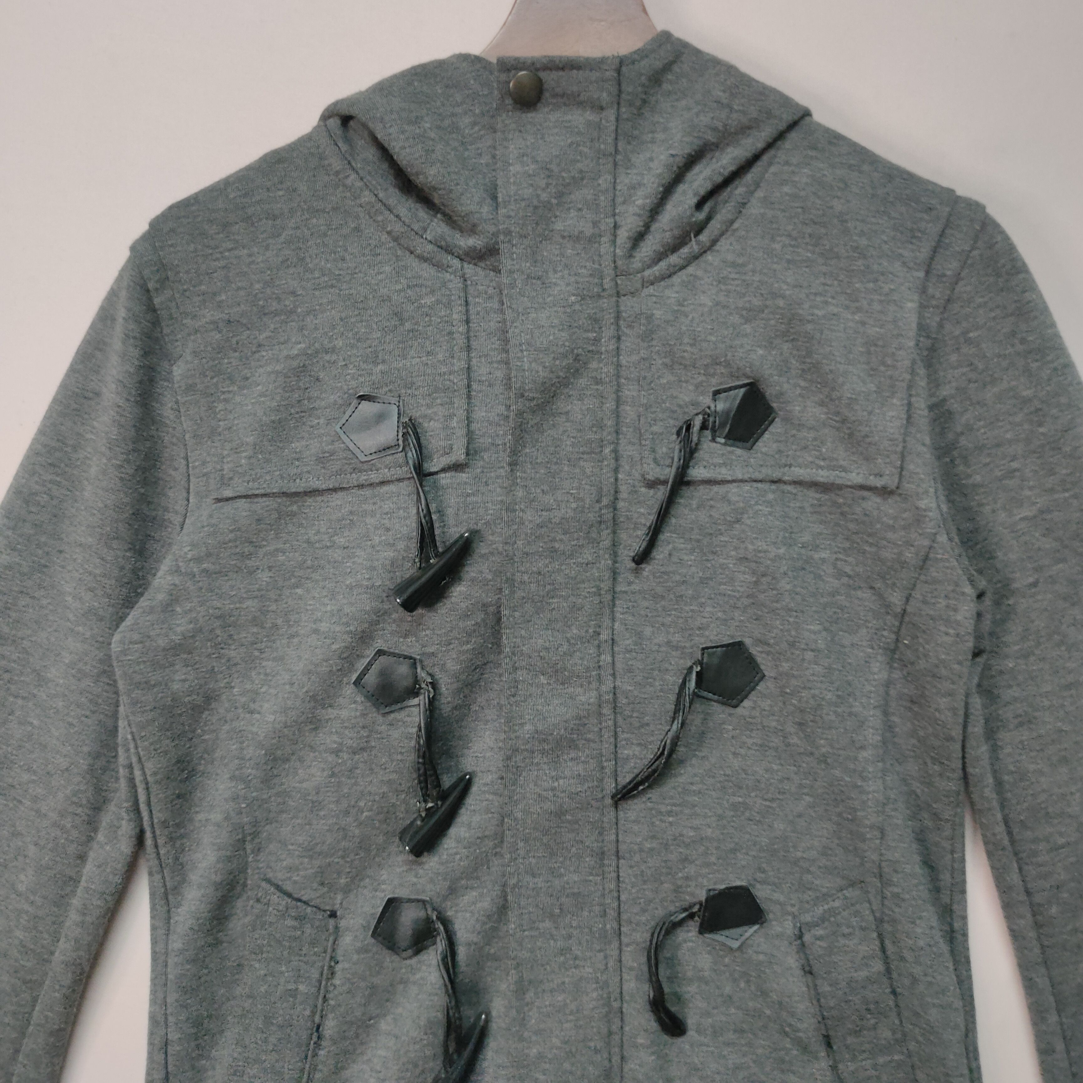 Mossimo VINTAGE MOSSIMO NICE DESIGN HOODIE DUFFLE JACKET Size US S / EU 44-46 / 1 - 2 Thumbnail