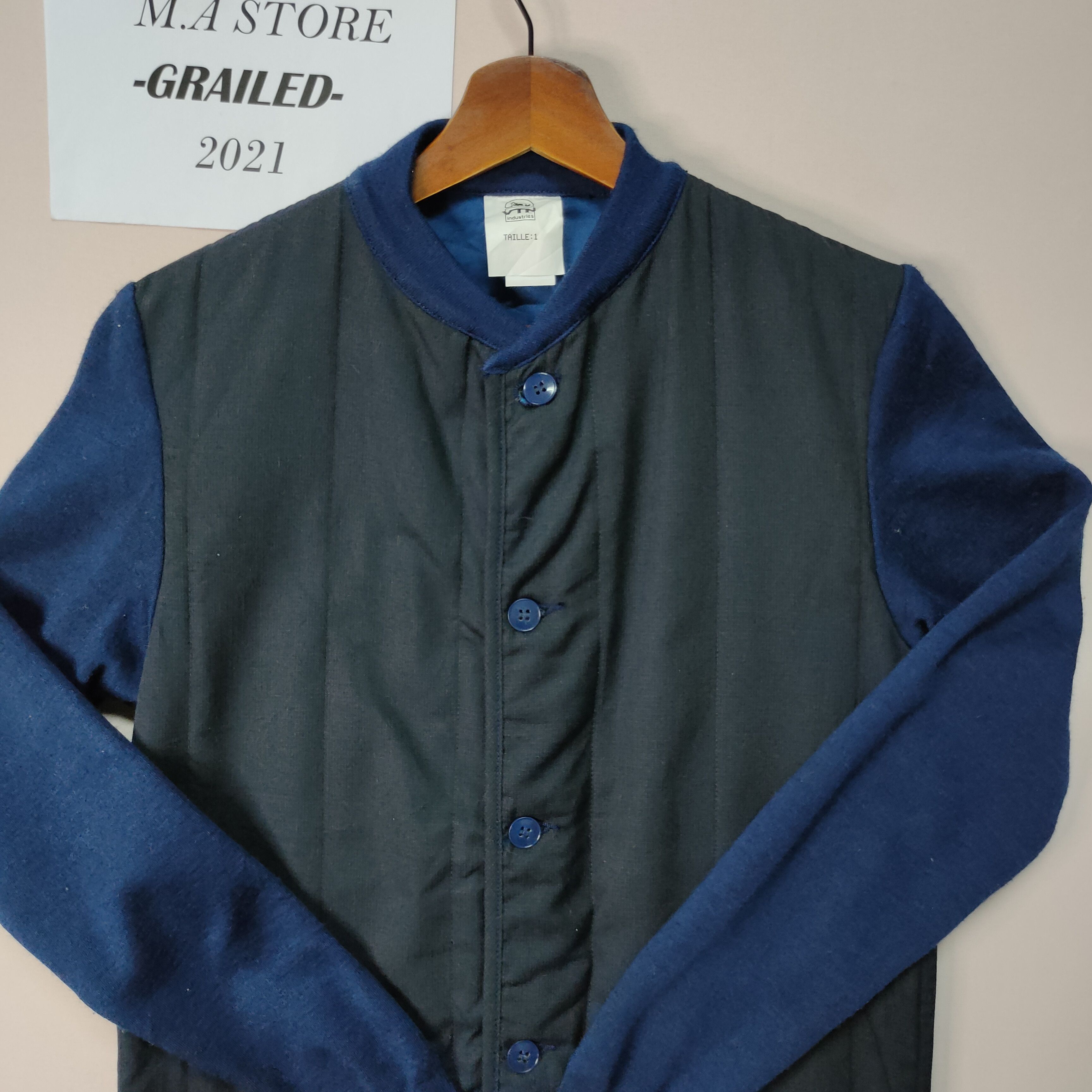 Other VTG INDUSTRIES BUTTON UPS VARSITY JACKET Size US S / EU 44-46 / 1 - 8 Thumbnail