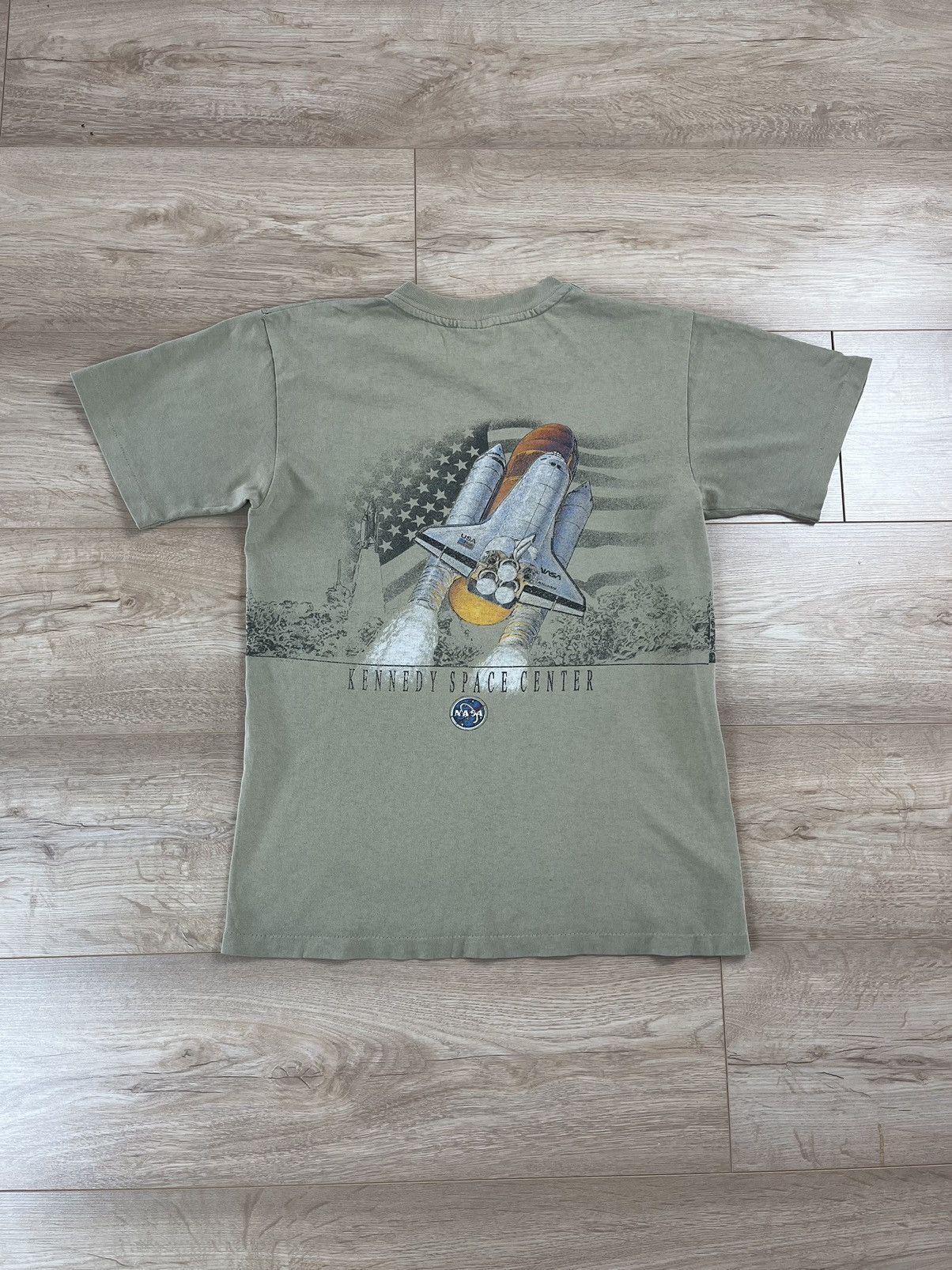 Anvil Vintage 90s Nasa Kennedy Space Rocket USA @420 Size S / US 4 / IT 40 - 3 Thumbnail