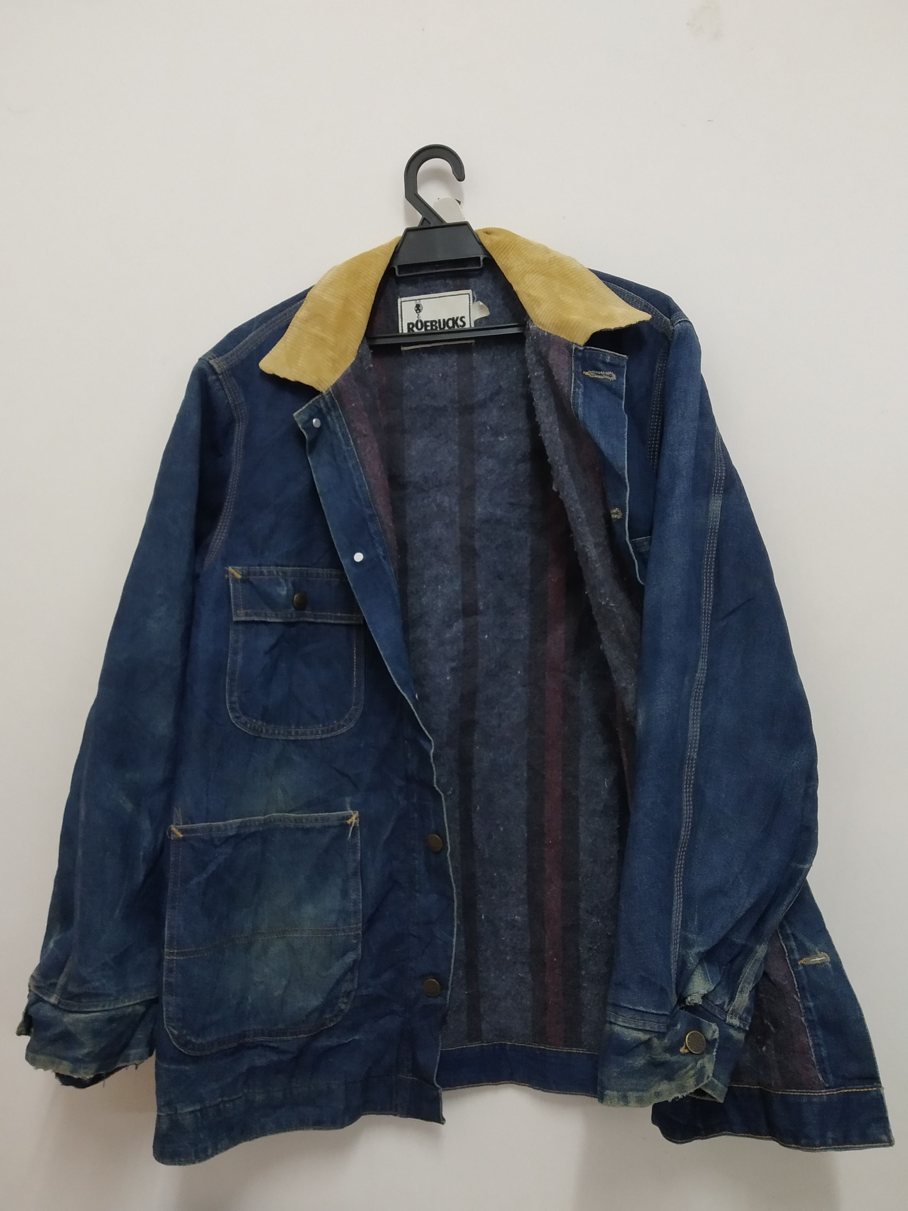 Vintage Worker Jacket Roebuck with blanket lining Size US L / EU 52-54 / 3 - 4 Thumbnail