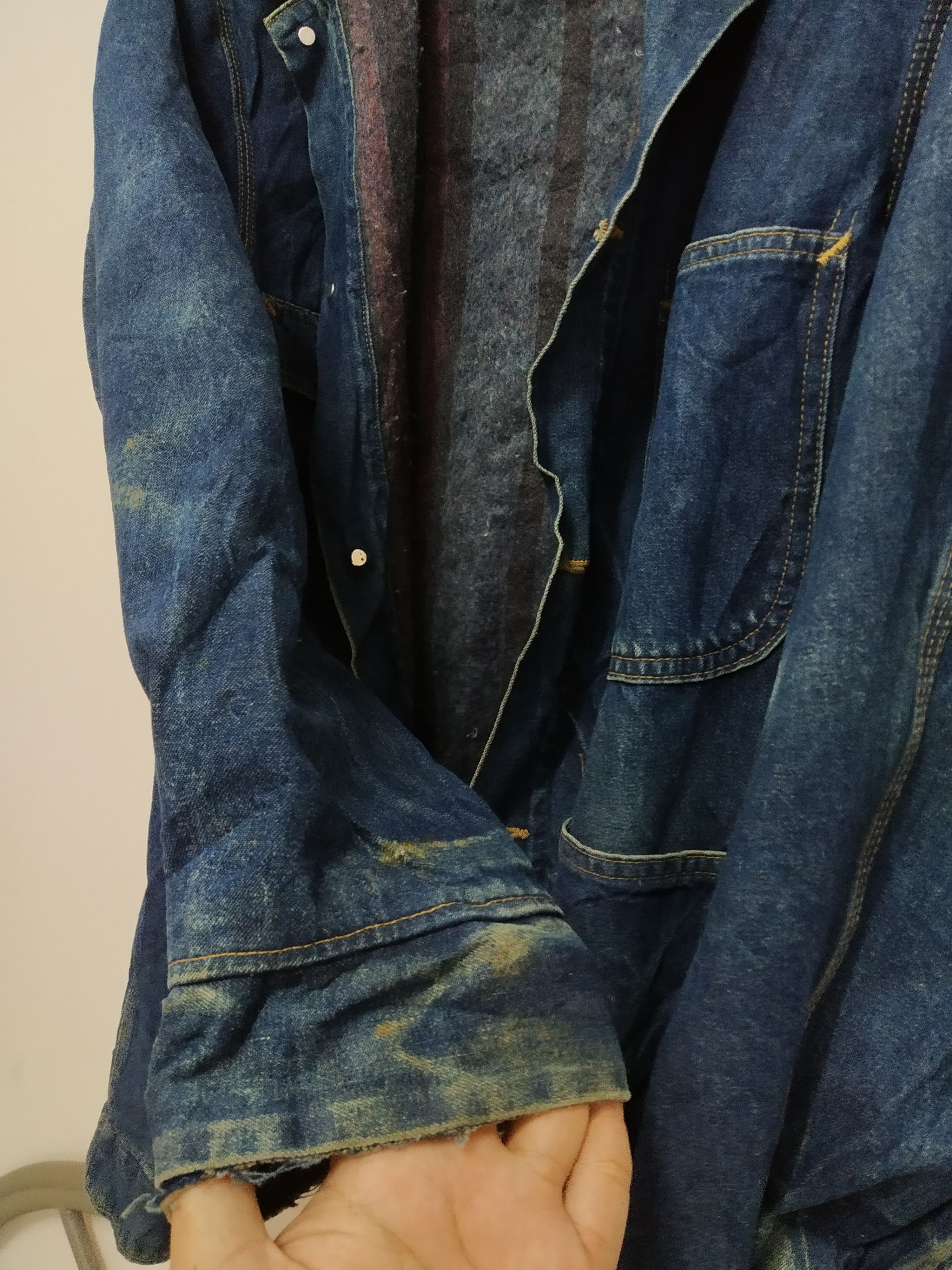 Vintage Worker Jacket Roebuck with blanket lining Size US L / EU 52-54 / 3 - 14 Thumbnail