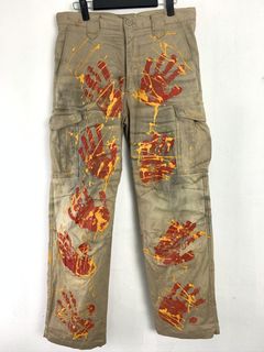 Custom Custom Hand Painted Murakami Inspired Pants, Grailed