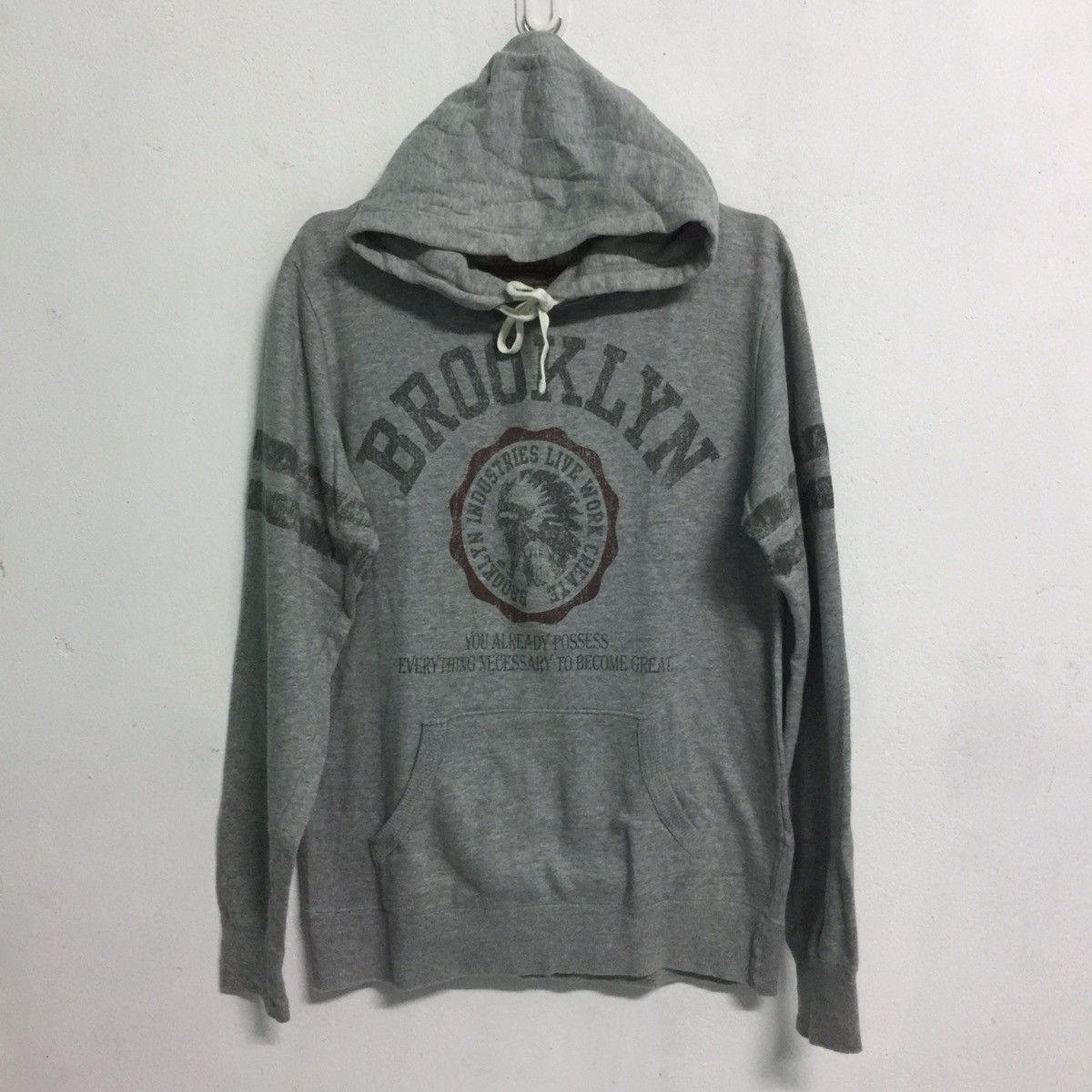 Brooklyn Industries Brooklyn Industries Big Logo Hoodie Sweatshirt Size US S / EU 44-46 / 1 - 2 Thumbnail