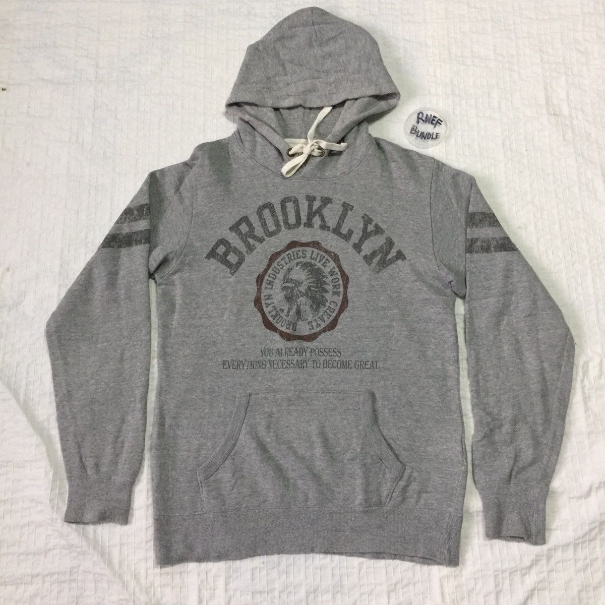 Brooklyn Industries Brooklyn Industries Big Logo Hoodie Sweatshirt Size US S / EU 44-46 / 1 - 1 Thumbnail