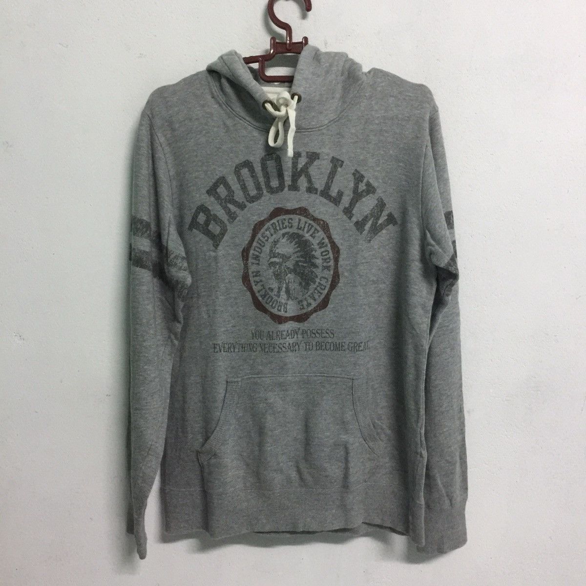 Brooklyn Industries Brooklyn Industries Big Logo Hoodie Sweatshirt Size US S / EU 44-46 / 1 - 5 Thumbnail