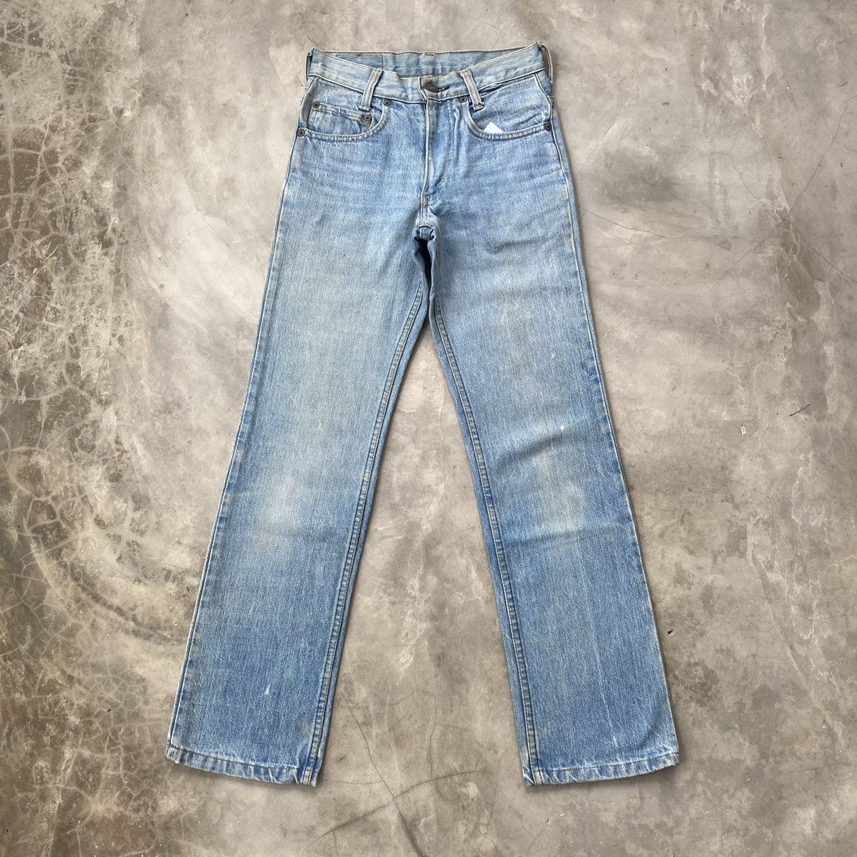 Waist 24x28.5 Vintage 70s Levis 717 light blue wash jeans