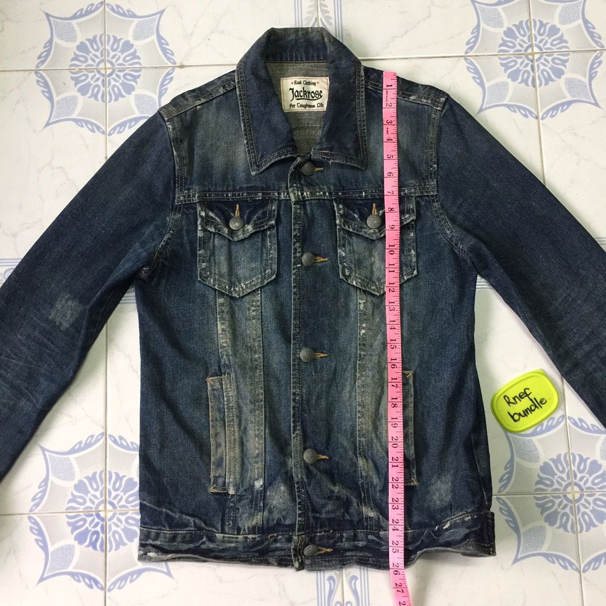 Japanese Brand Real Clothing Jackrose Rare painted design denim jacket Size US S / EU 44-46 / 1 - 14 Thumbnail