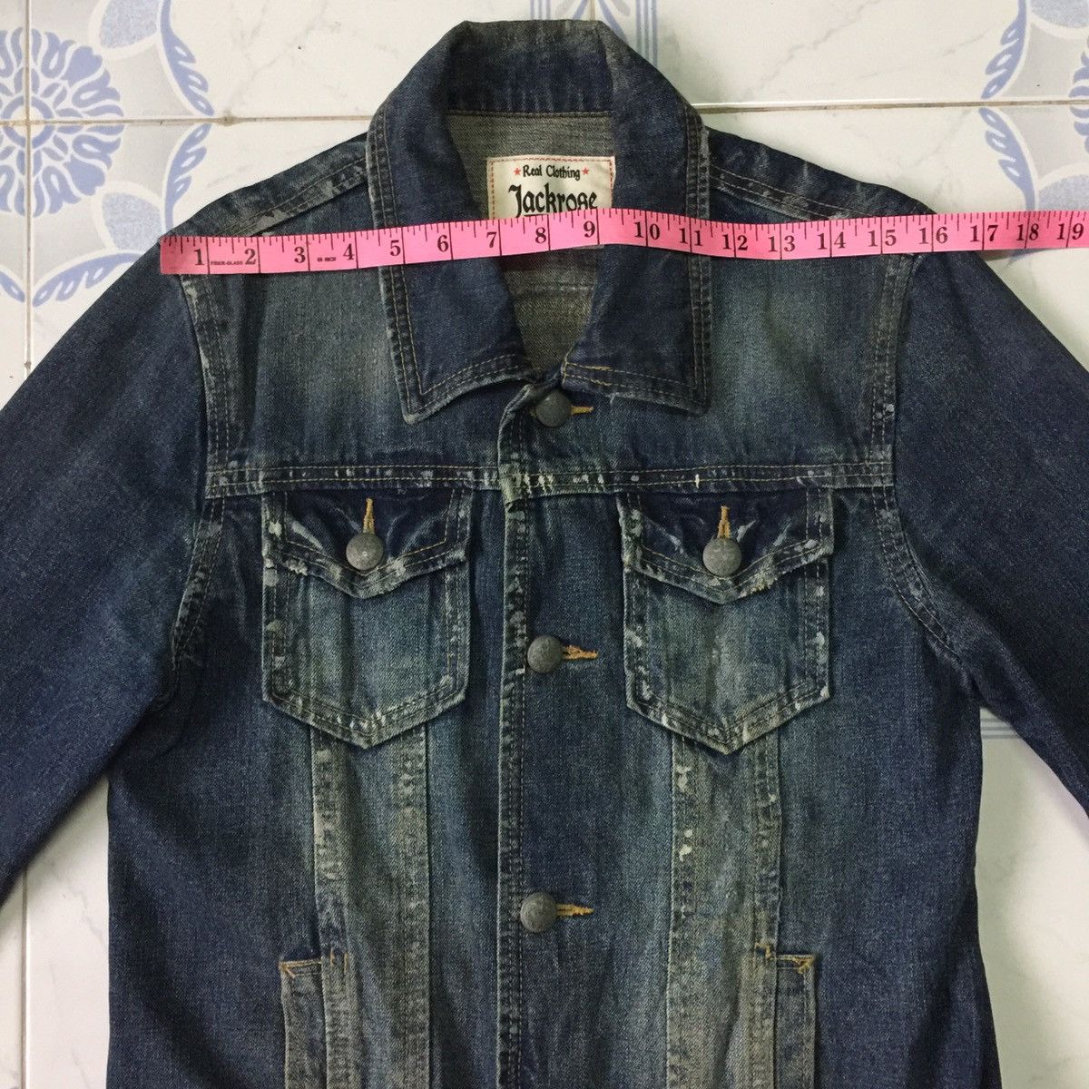 Japanese Brand Real Clothing Jackrose Rare painted design denim jacket Size US S / EU 44-46 / 1 - 12 Thumbnail