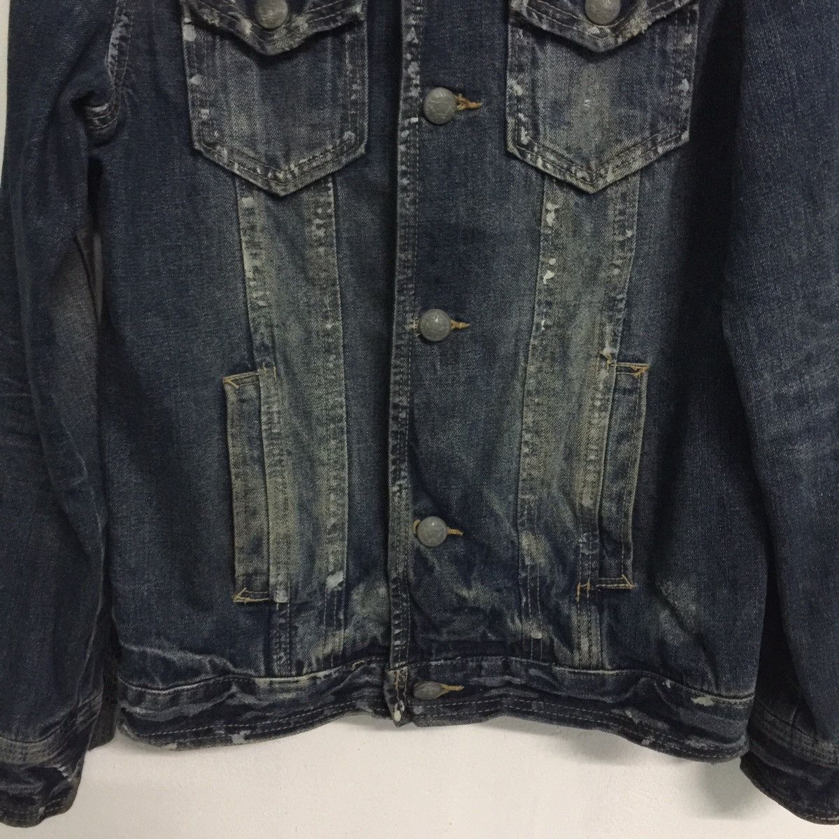 Japanese Brand Real Clothing Jackrose Rare painted design denim jacket Size US S / EU 44-46 / 1 - 5 Thumbnail