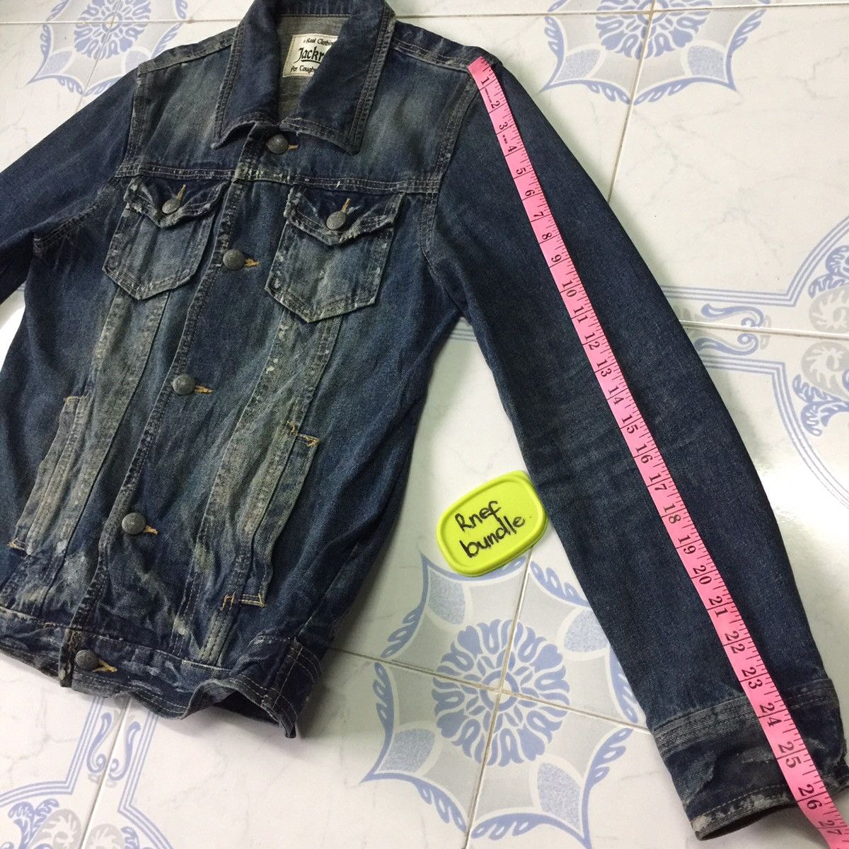 Japanese Brand Real Clothing Jackrose Rare painted design denim jacket Size US S / EU 44-46 / 1 - 15 Thumbnail
