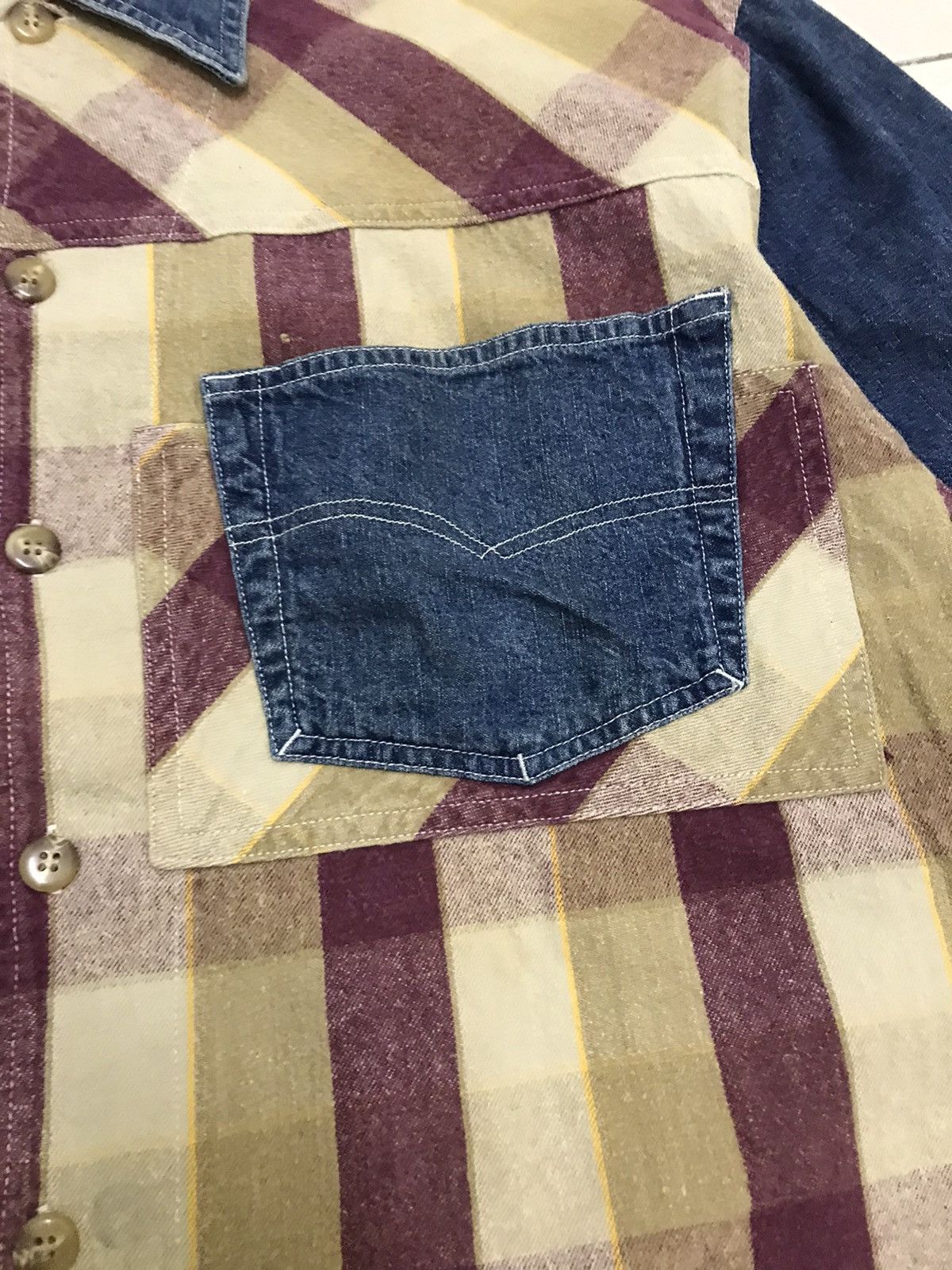 Japanese Brand Vintage it’s American Light Denim Shirts Size US L / EU 52-54 / 3 - 5 Thumbnail