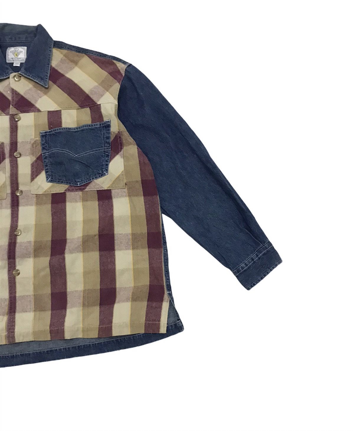 Japanese Brand Vintage it’s American Light Denim Shirts Size US L / EU 52-54 / 3 - 3 Thumbnail