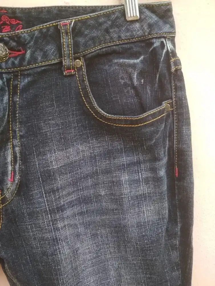 Japanese Brand ❤FINAL DROP❤FLARED DENIM B.C.B.g SKULL BOOT CUT DENIM Size US 34 / EU 50 - 10 Thumbnail