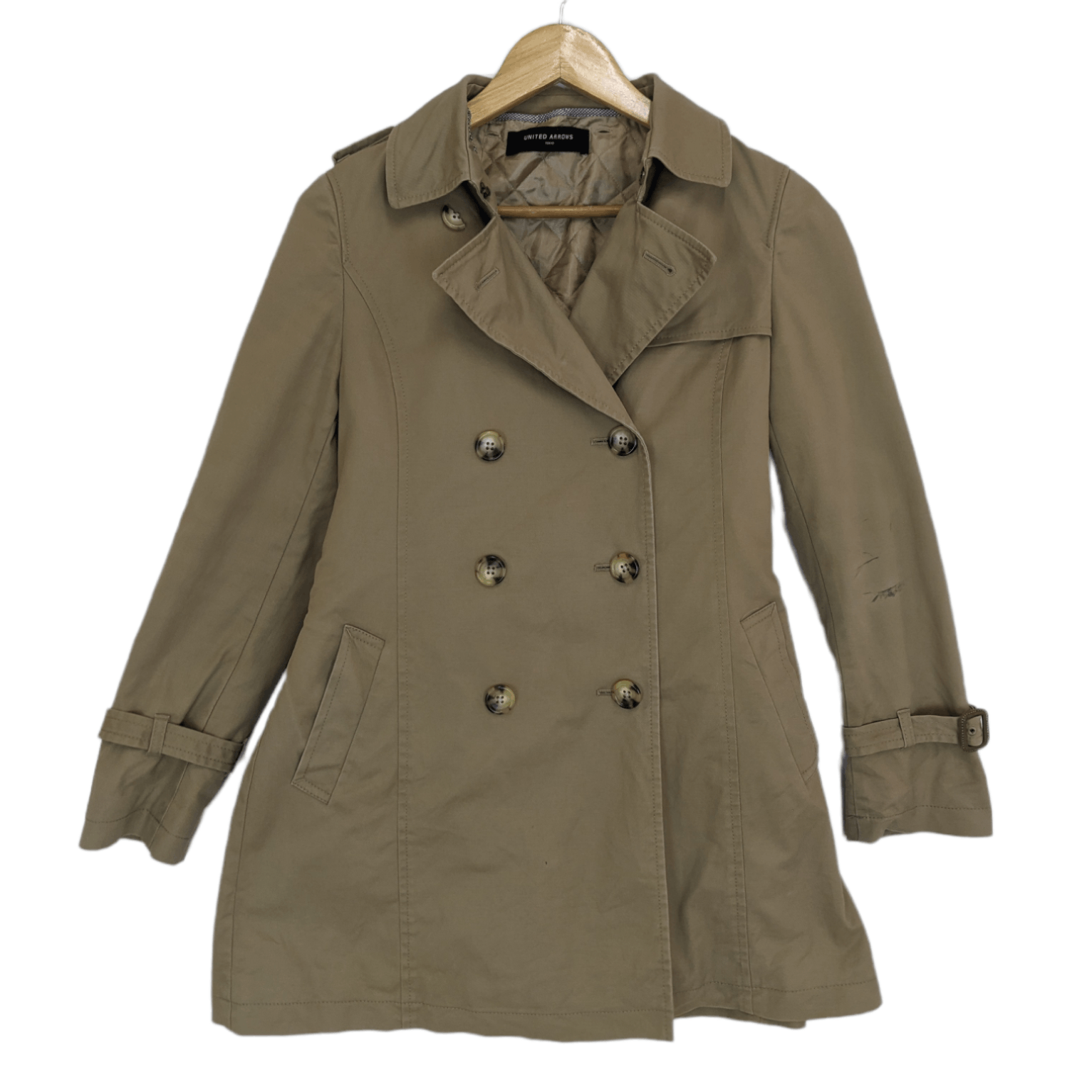 Japanese Brand × United Arrows Japan UNITED ARROWS Jacket Trench Coat Long Jacket Size S / US 4 / IT 40 - 2 Thumbnail