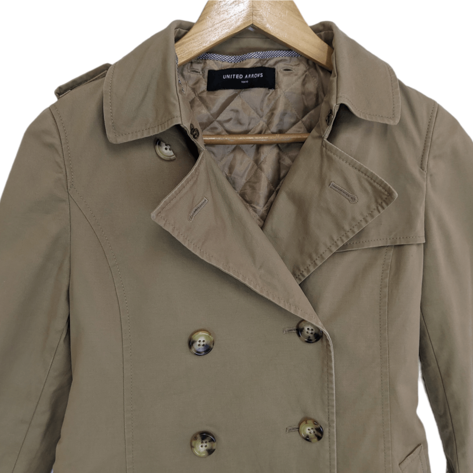 Japanese Brand × United Arrows Japan UNITED ARROWS Jacket Trench Coat Long Jacket Size S / US 4 / IT 40 - 3 Thumbnail