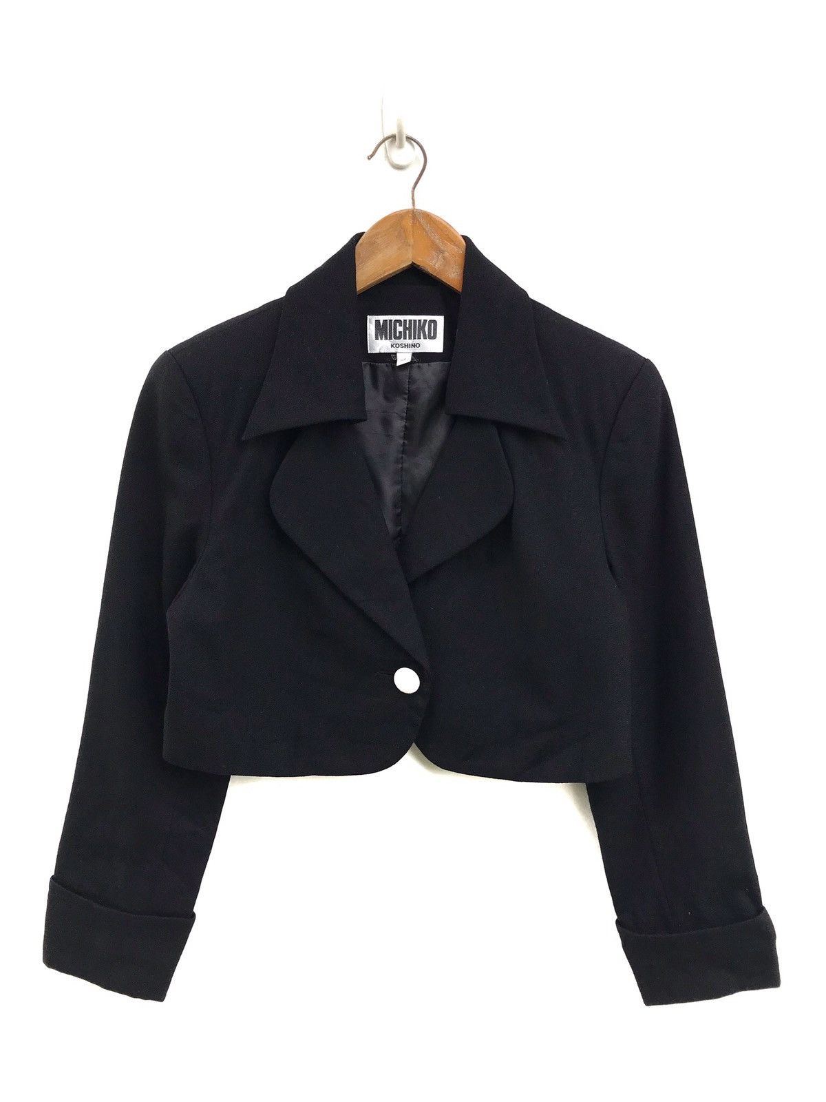 Moschino Vintage Mochino Black Button Jacket Size US S / EU 44-46 / 1 - 1 Thumbnail