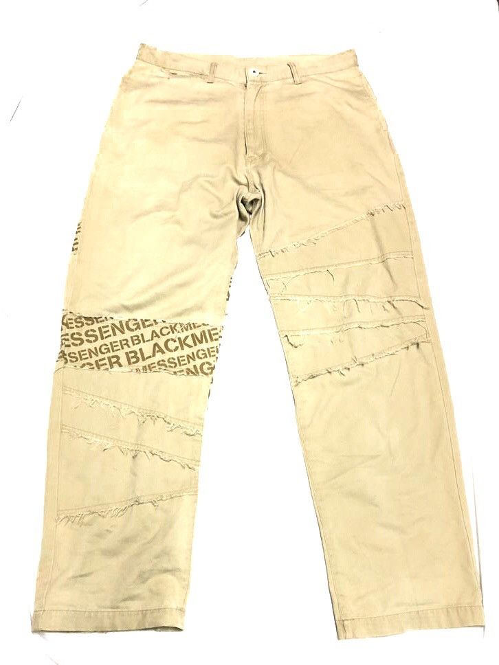 Comme des Garcons × Japanese Brand × NUBIAN Nubian patch work trouser pants comme des garcons style Size US 34 / EU 50 - 2 Thumbnail