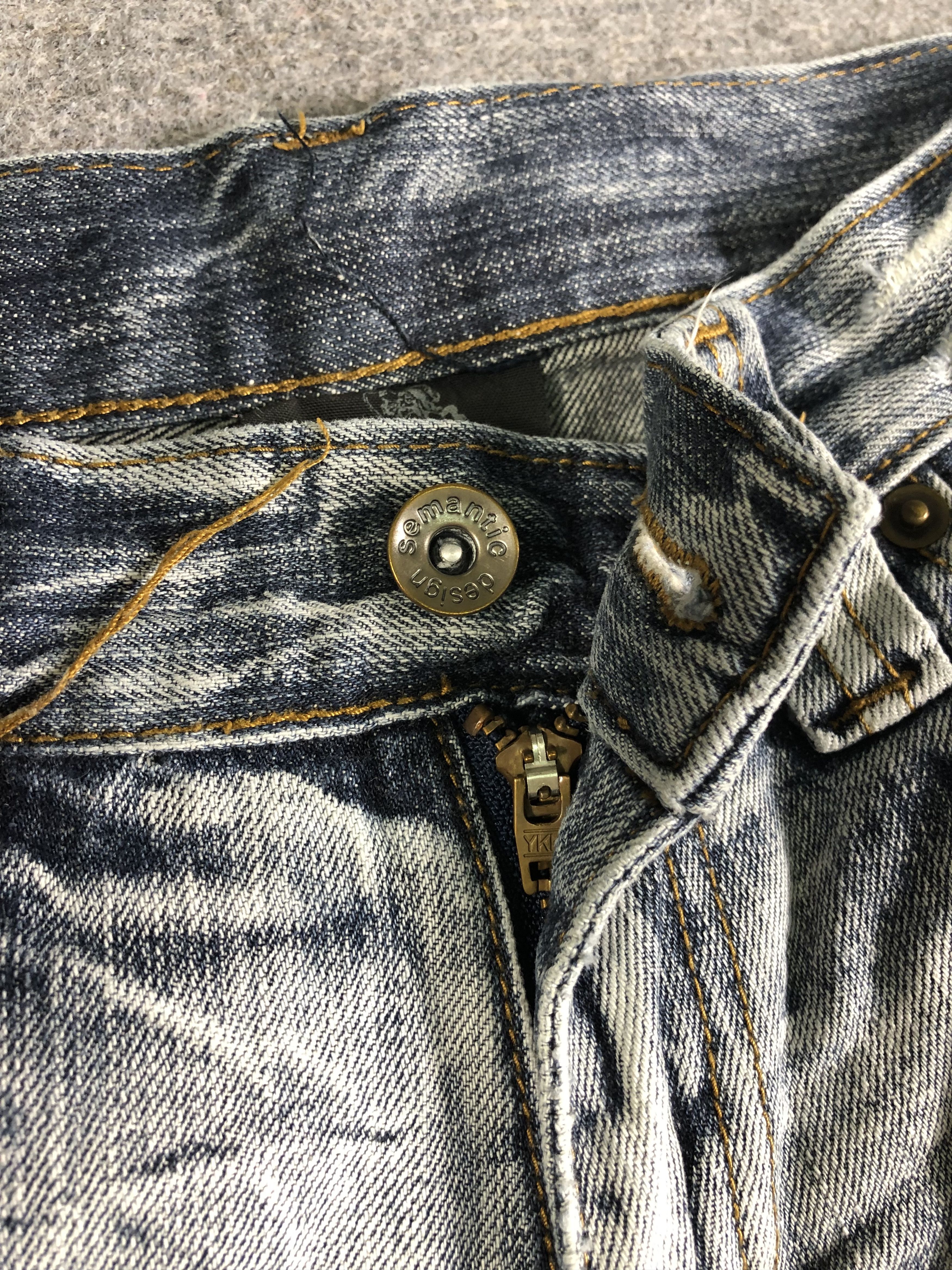 semanticdesign Wash Blue Semantic Design Jeans 30x29.5 Size US 30 / EU 46 - 3 Thumbnail