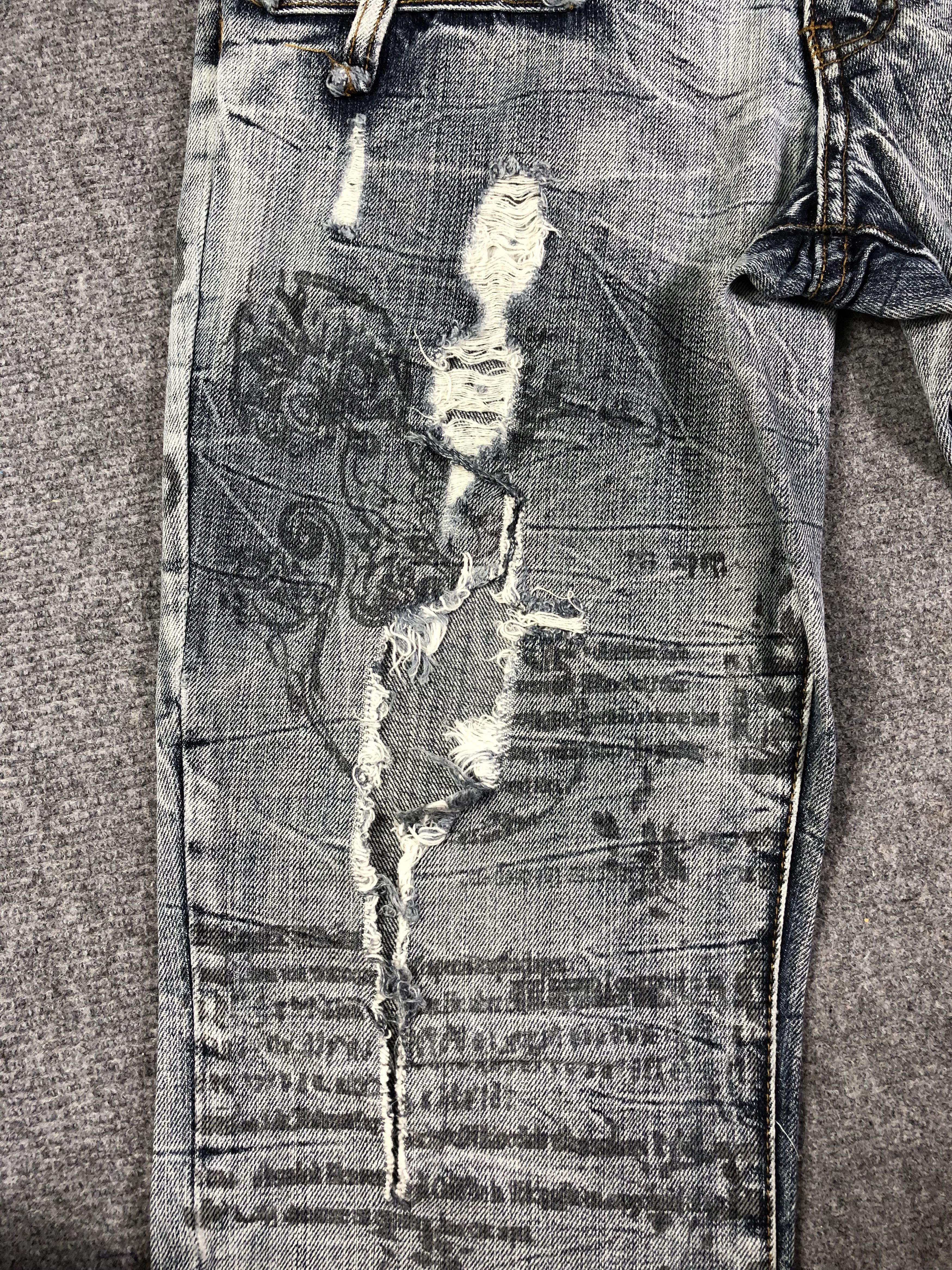semanticdesign Wash Blue Semantic Design Jeans 30x29.5 Size US 30 / EU 46 - 9 Thumbnail