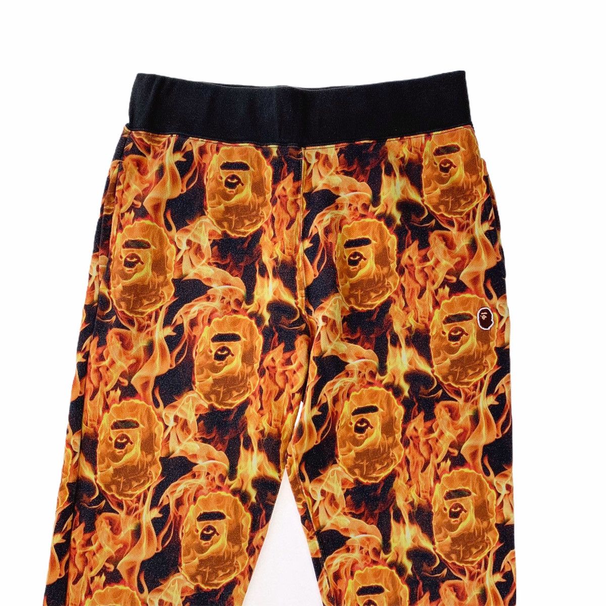 Bape Bape Flame Sweatpants | Grailed