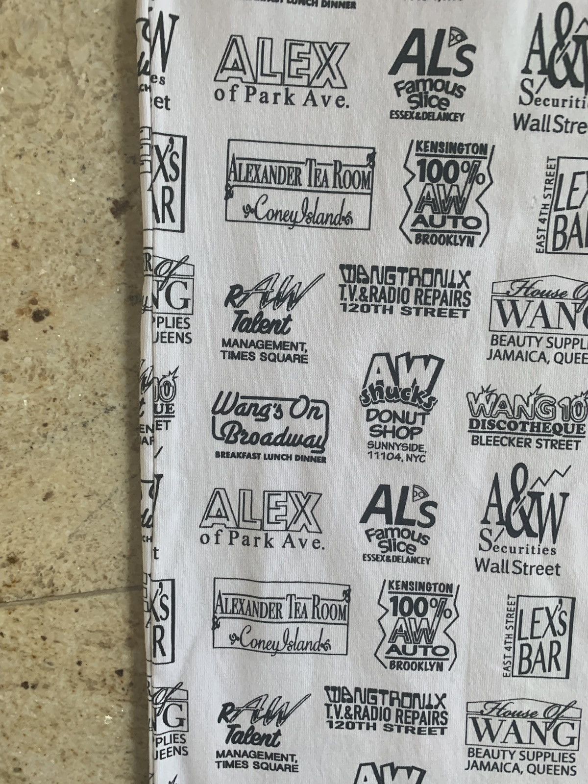 Alexander Wang Logo All Over Pants in White Size US 34 / EU 50 - 7 Thumbnail