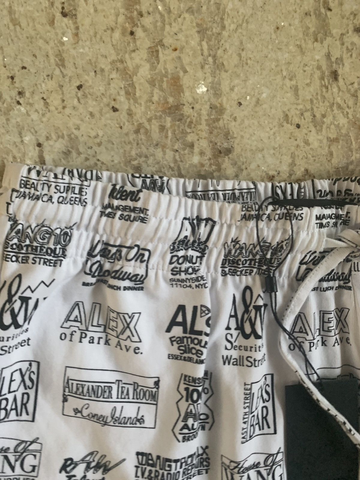 Alexander Wang Logo All Over Pants in White Size US 34 / EU 50 - 5 Thumbnail