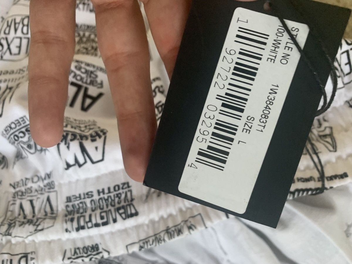 Alexander Wang Logo All Over Pants in White Size US 34 / EU 50 - 15 Thumbnail