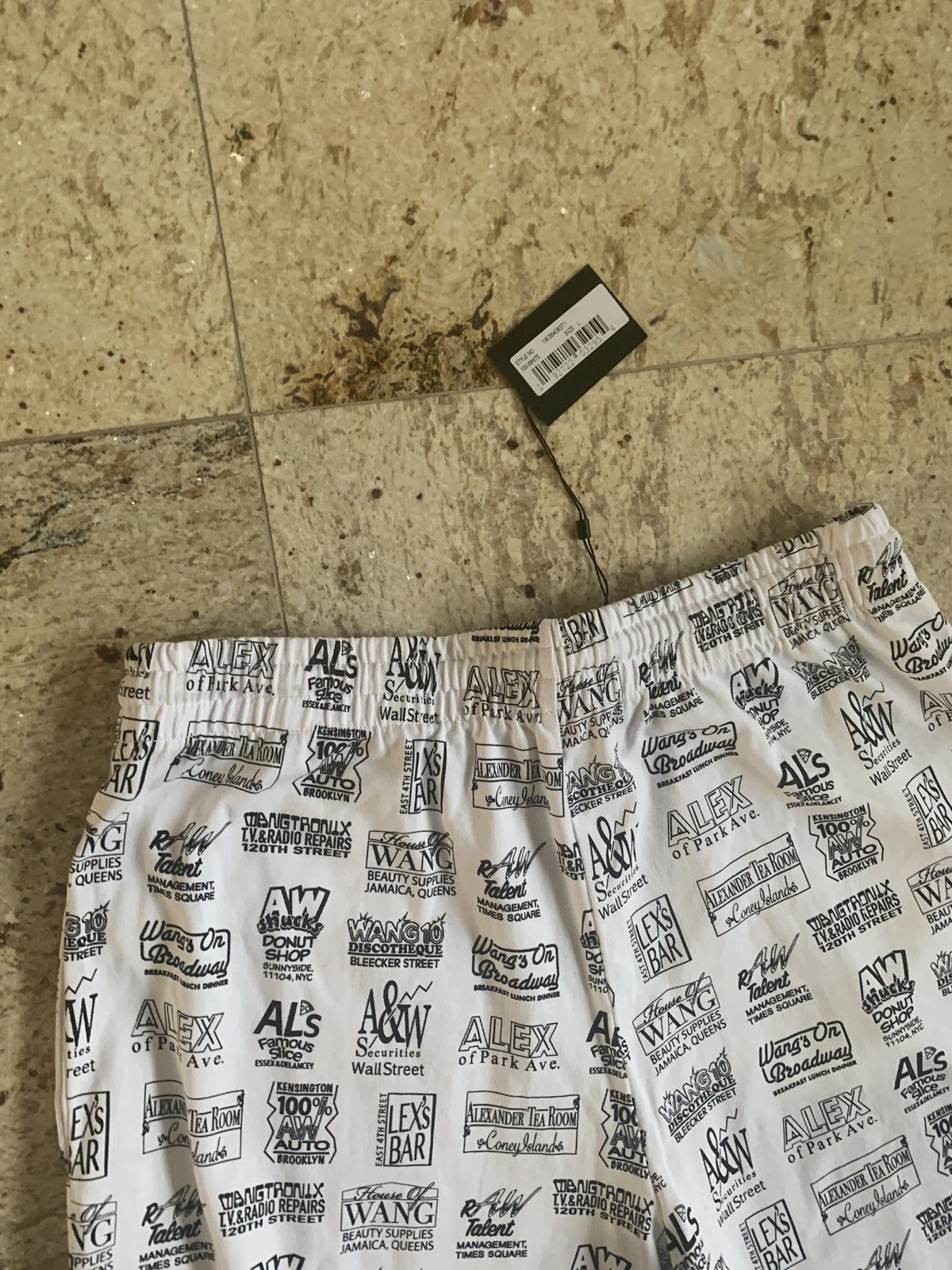 Alexander Wang Logo All Over Pants in White Size US 34 / EU 50 - 13 Thumbnail