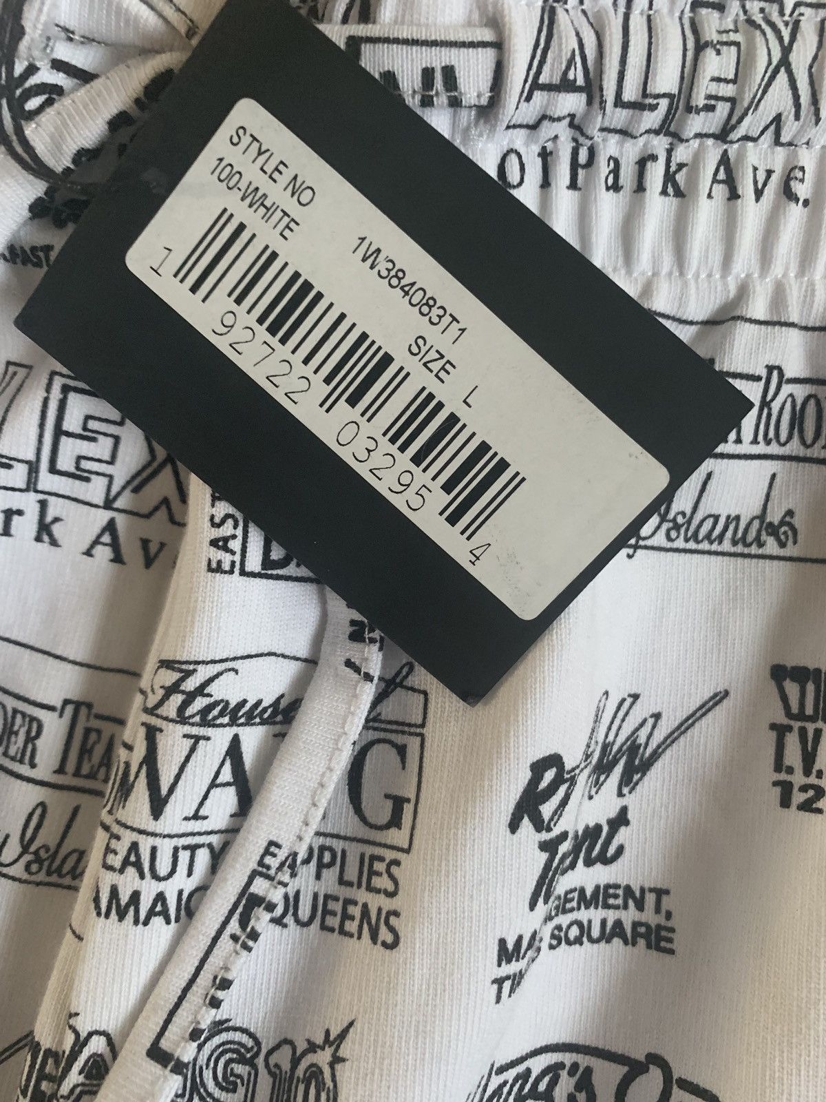 Alexander Wang Logo All Over Pants in White Size US 34 / EU 50 - 11 Thumbnail