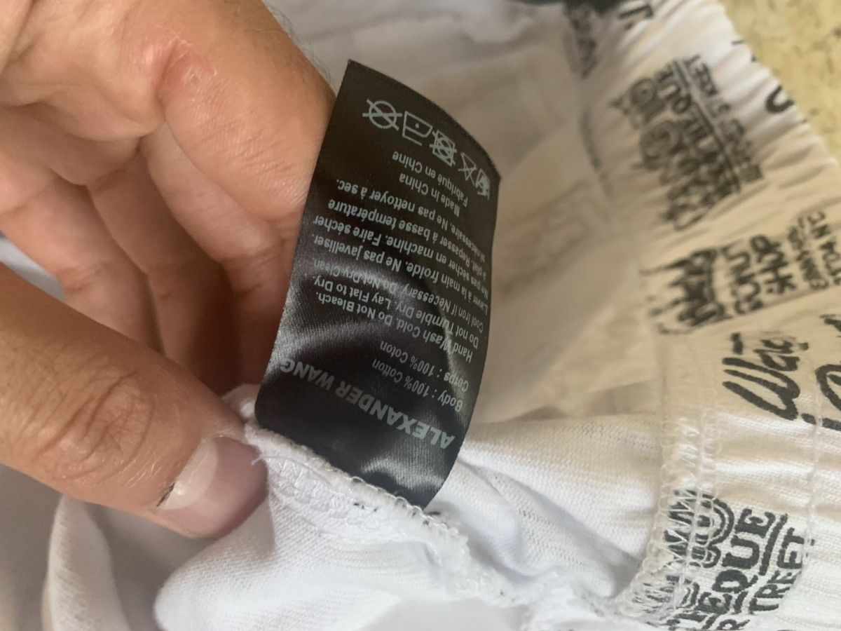 Alexander Wang Logo All Over Pants in White Size US 34 / EU 50 - 12 Thumbnail