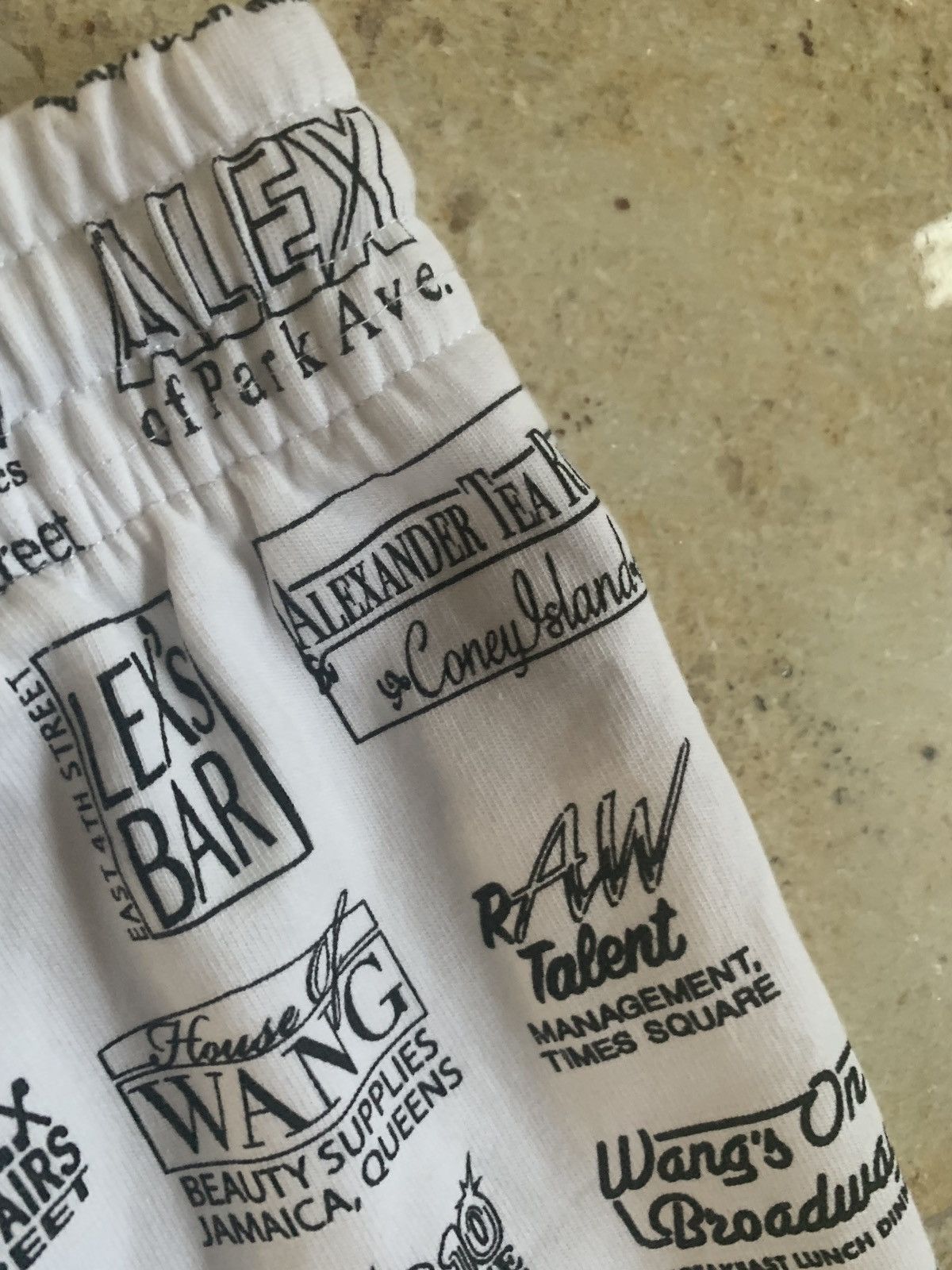 Alexander Wang Logo All Over Pants in White Size US 34 / EU 50 - 9 Thumbnail