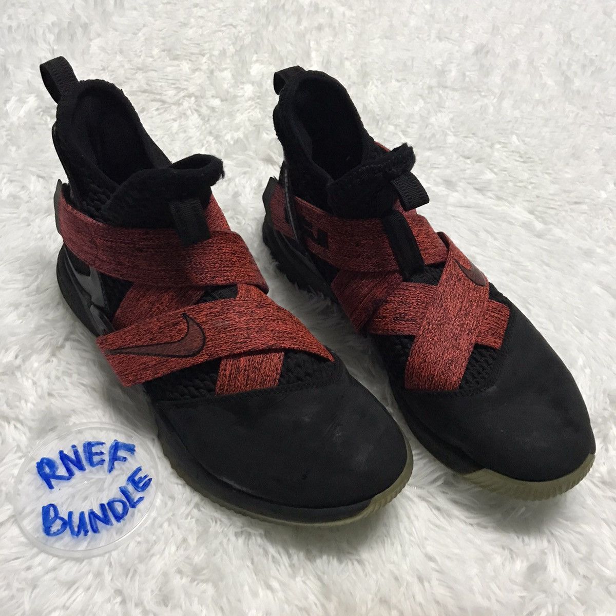 Nike Nike LeBron Soldier 12 EP Black | Black-Red Size US 8 / EU 41 - 2 Thumbnail