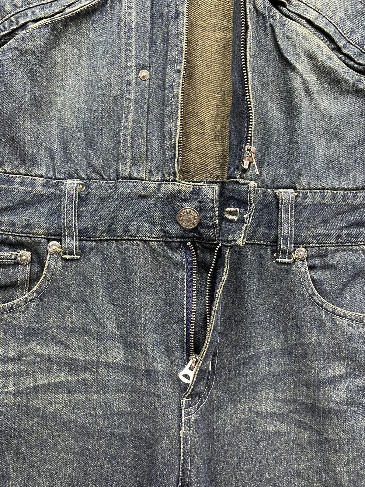 Vanson Leathers 🔥VANSON Bikers Carpenter Flare Slim Fit Denim Coverall Size US 31 - 12 Thumbnail